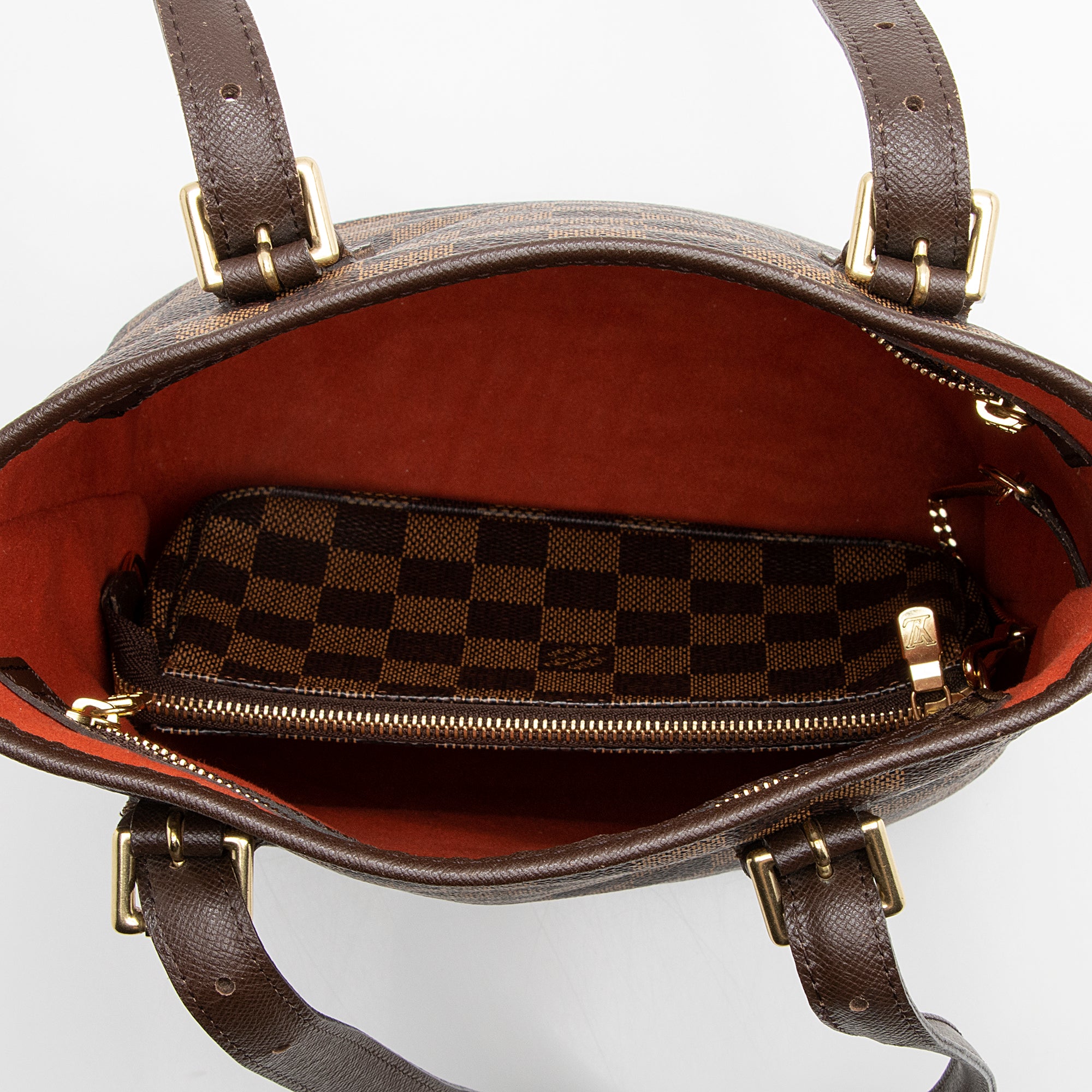 Louis Vuitton Damier Ebene Marais Bucket Tote (SHF-22212)