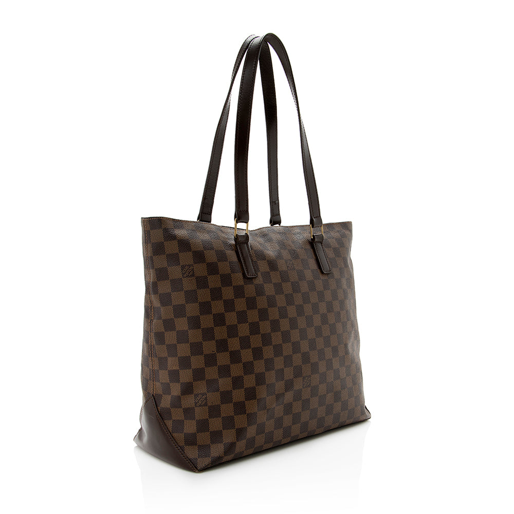 Louis Vuitton Damier Ebene Mezzo Tote (SHF-15490)