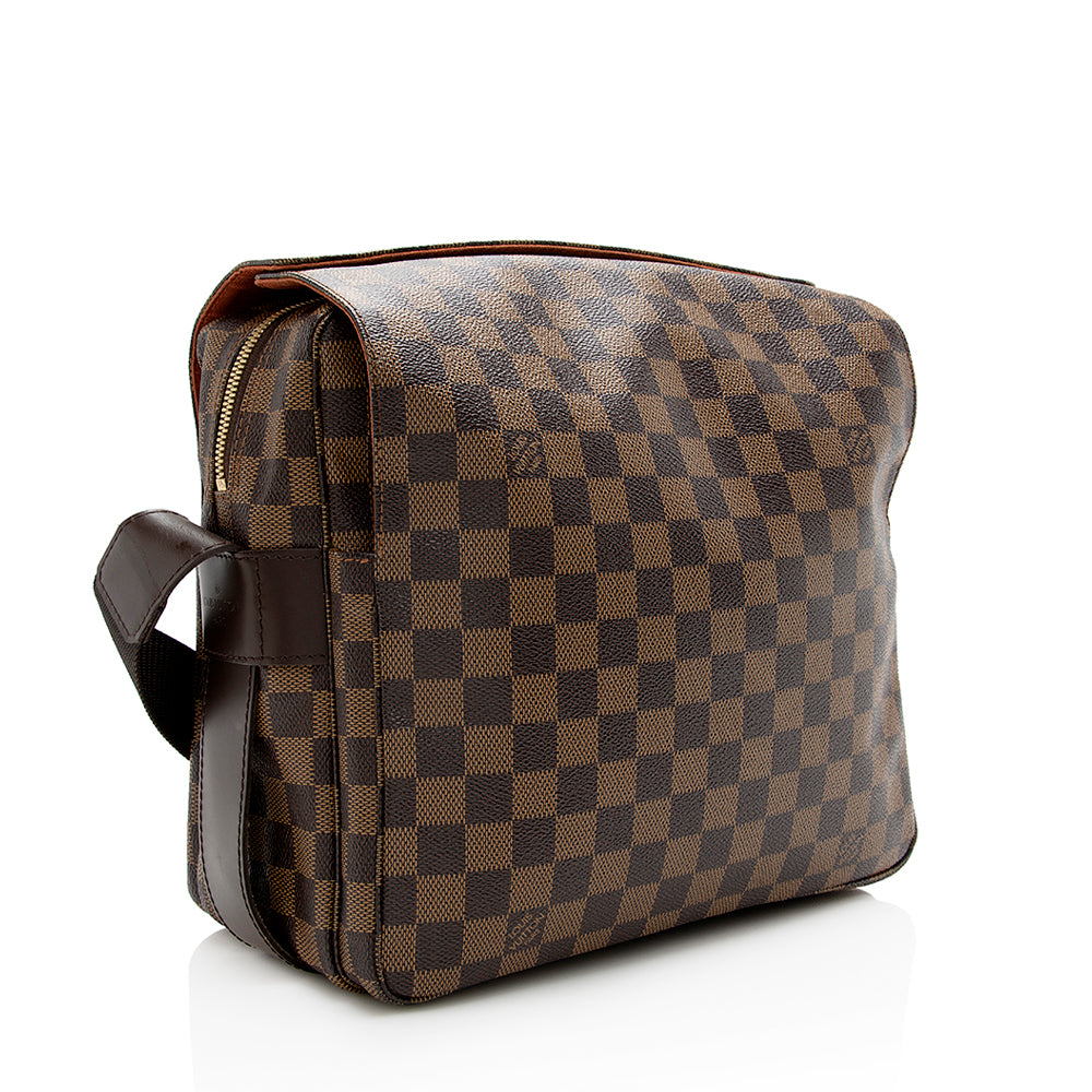 Louis Vuitton Damier Ebene Naviglio Messenger Bag (SHF-21755)