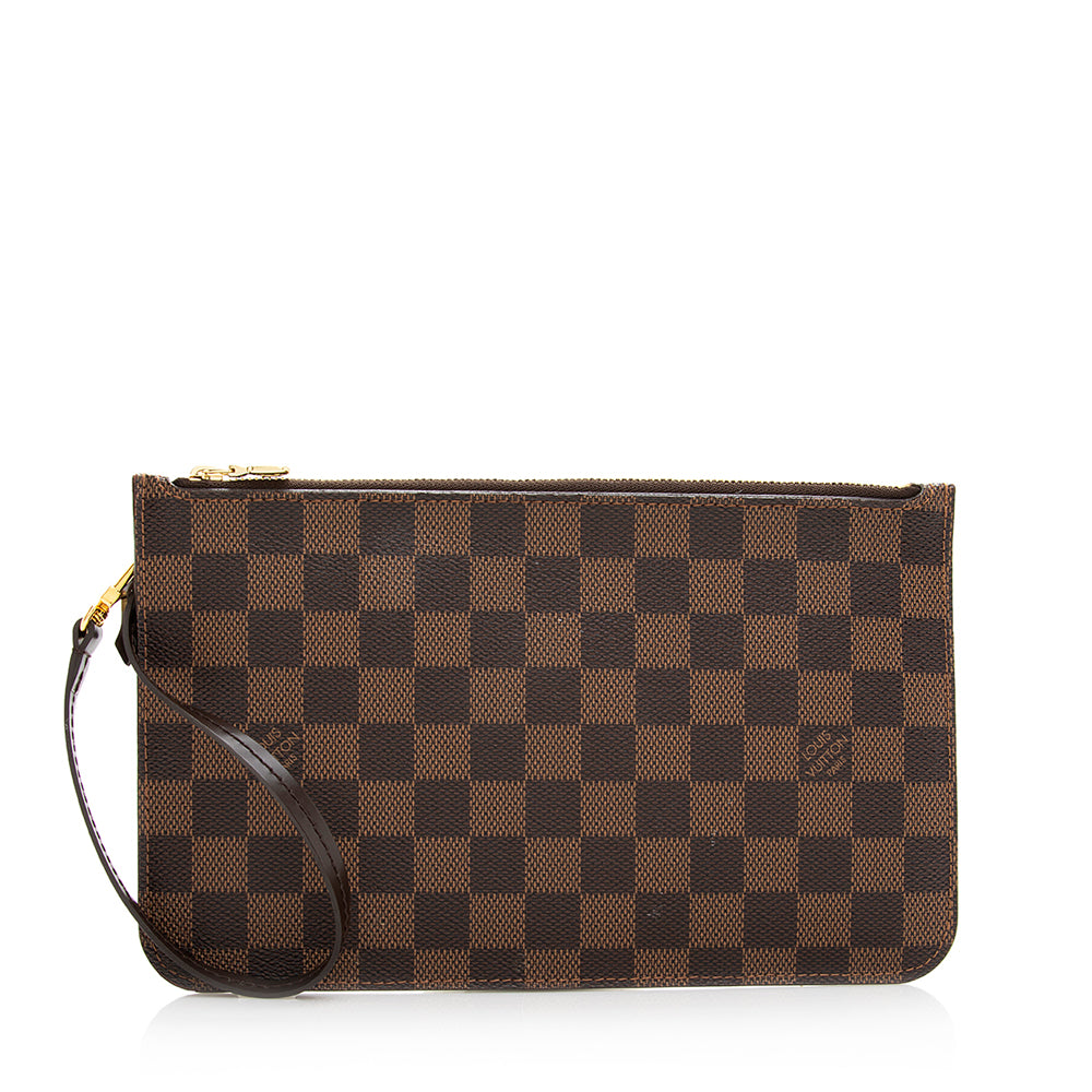 Louis Vuitton Damier Ebene Neverfull GM Pochette (SHF-20602)