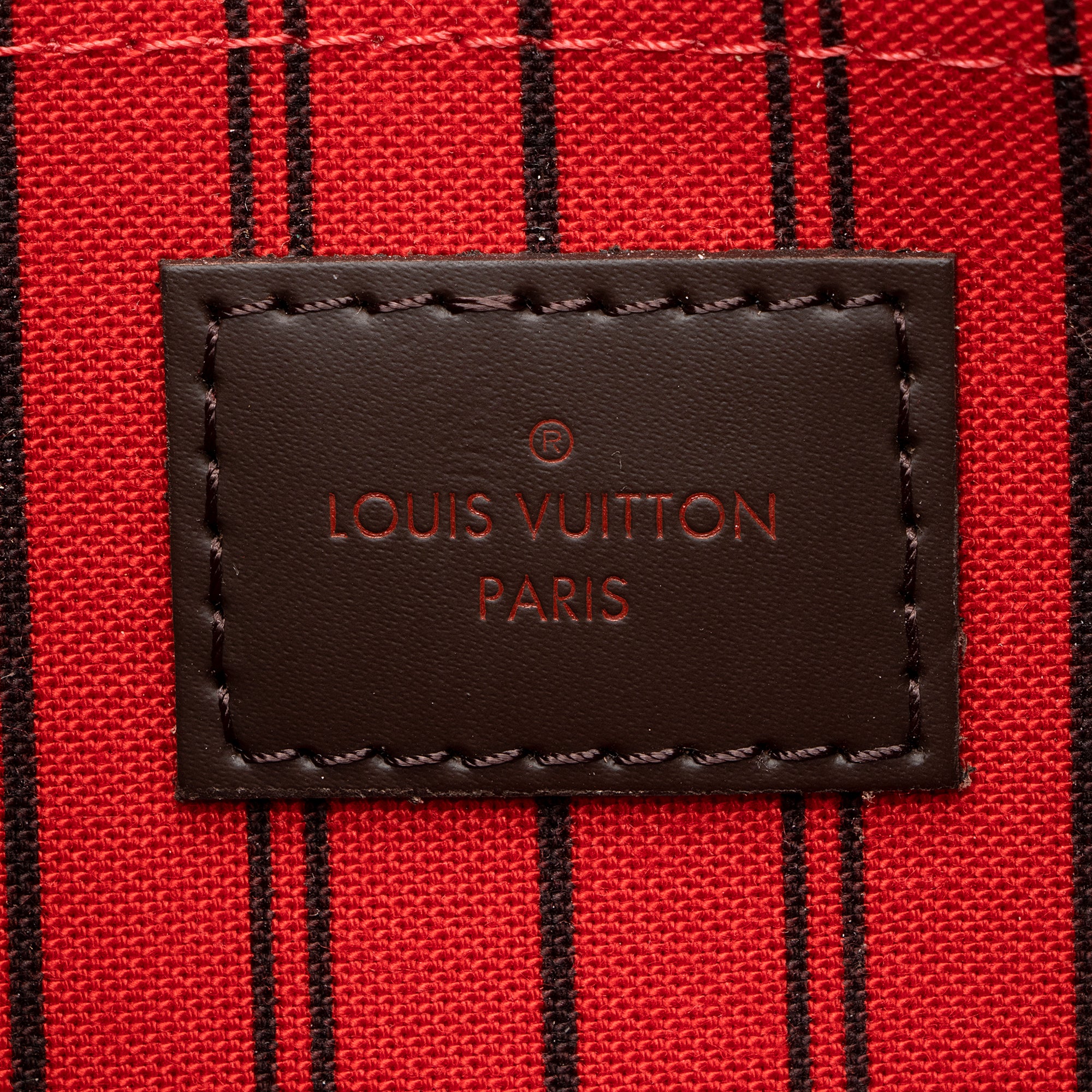 Louis Vuitton Damier Ebene Neverfull GM Pochette (SHF-23505)
