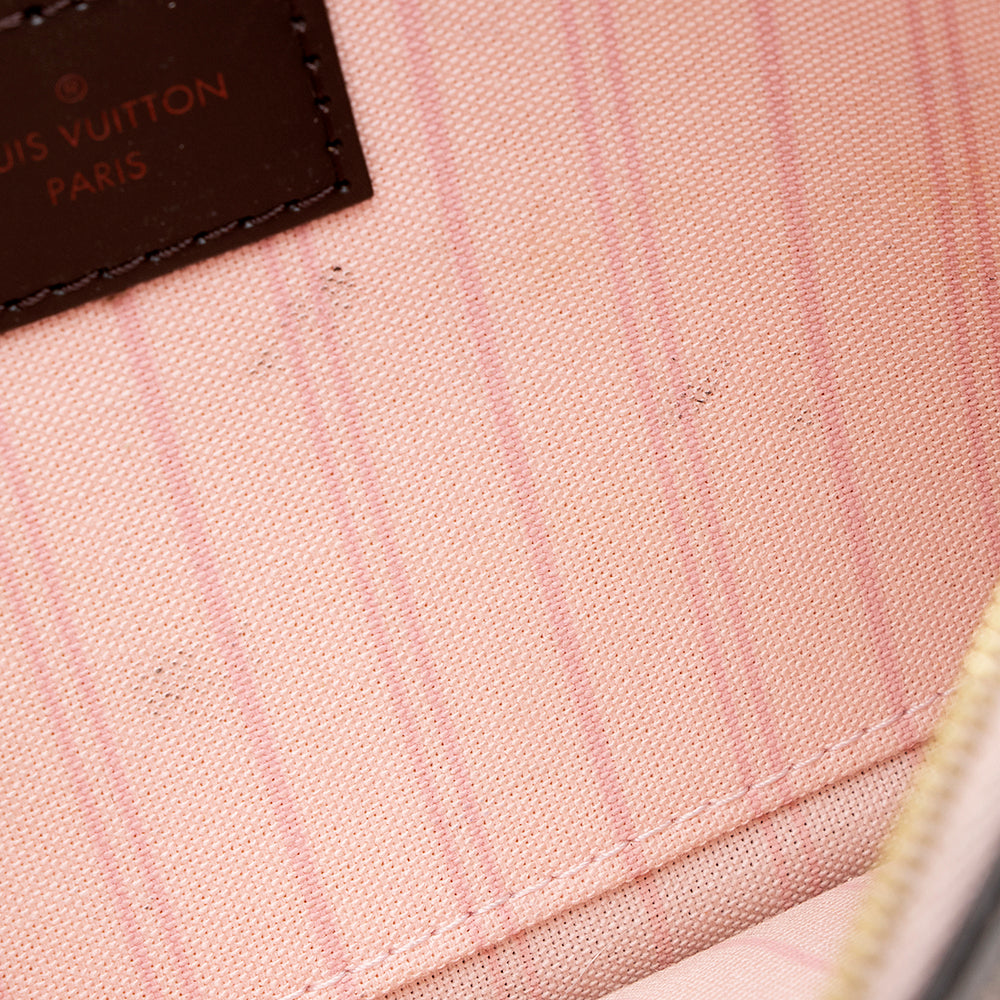 Louis Vuitton Damier Ebene Neverfull MM Pochette (SHF-19212)