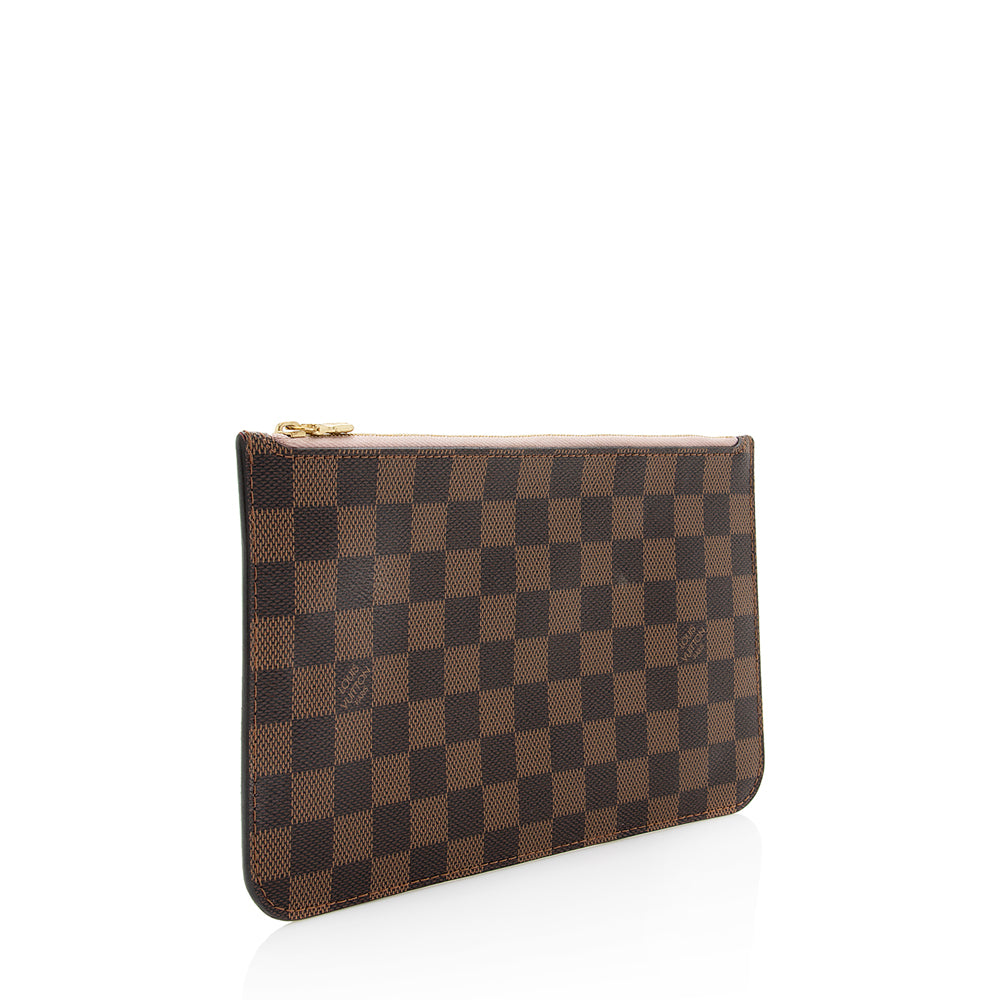 Louis Vuitton Damier Ebene Neverfull MM Pochette (SHF-19212)