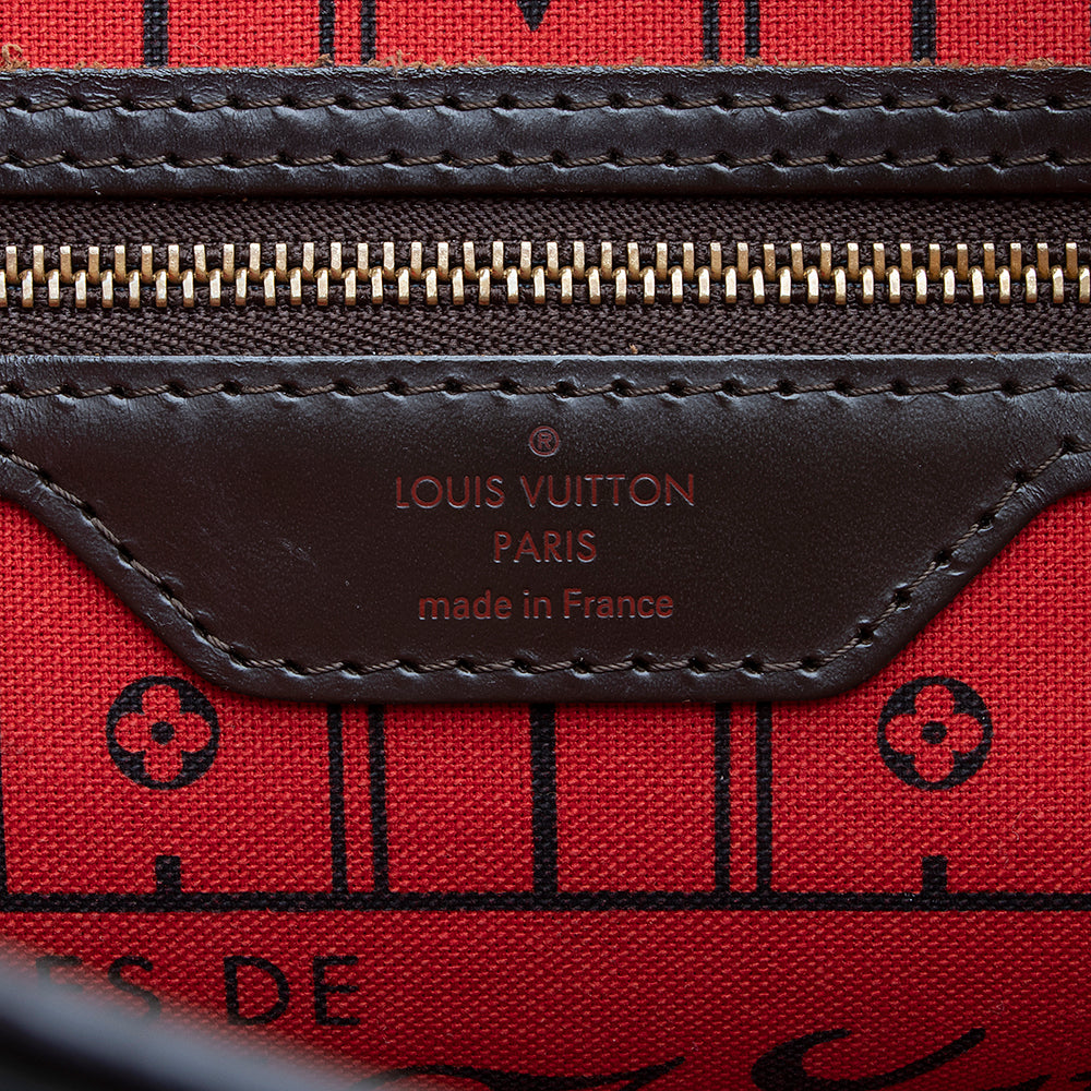 Louis Vuitton Damier Ebene Neverfull MM Tote (SHF-18881)