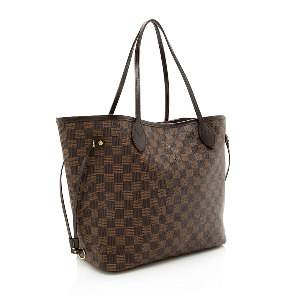 Louis Vuitton Damier Ebene Neverfull MM Tote (SHF-18881)