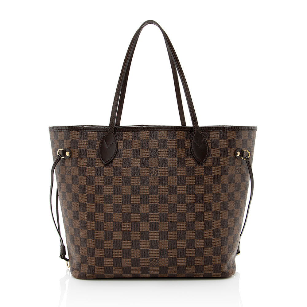 Louis Vuitton Damier Ebene Neverfull MM Tote (SHF-19052)
