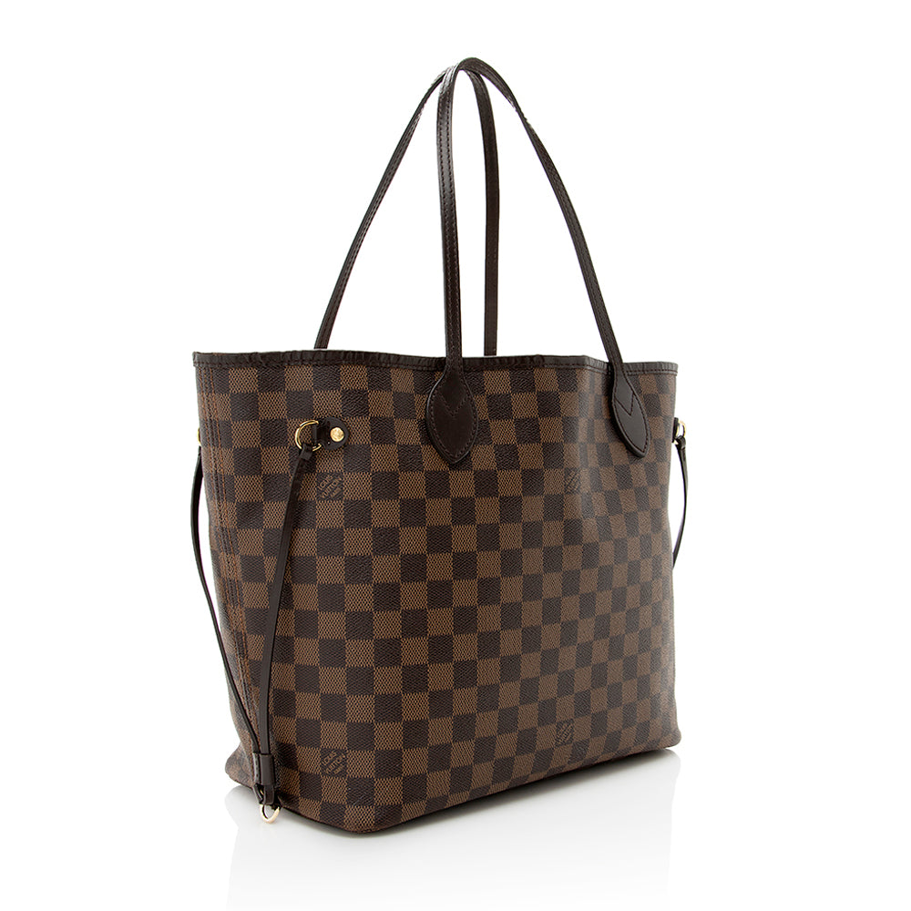 Louis Vuitton Damier Ebene Neverfull MM Tote (SHF-19052)