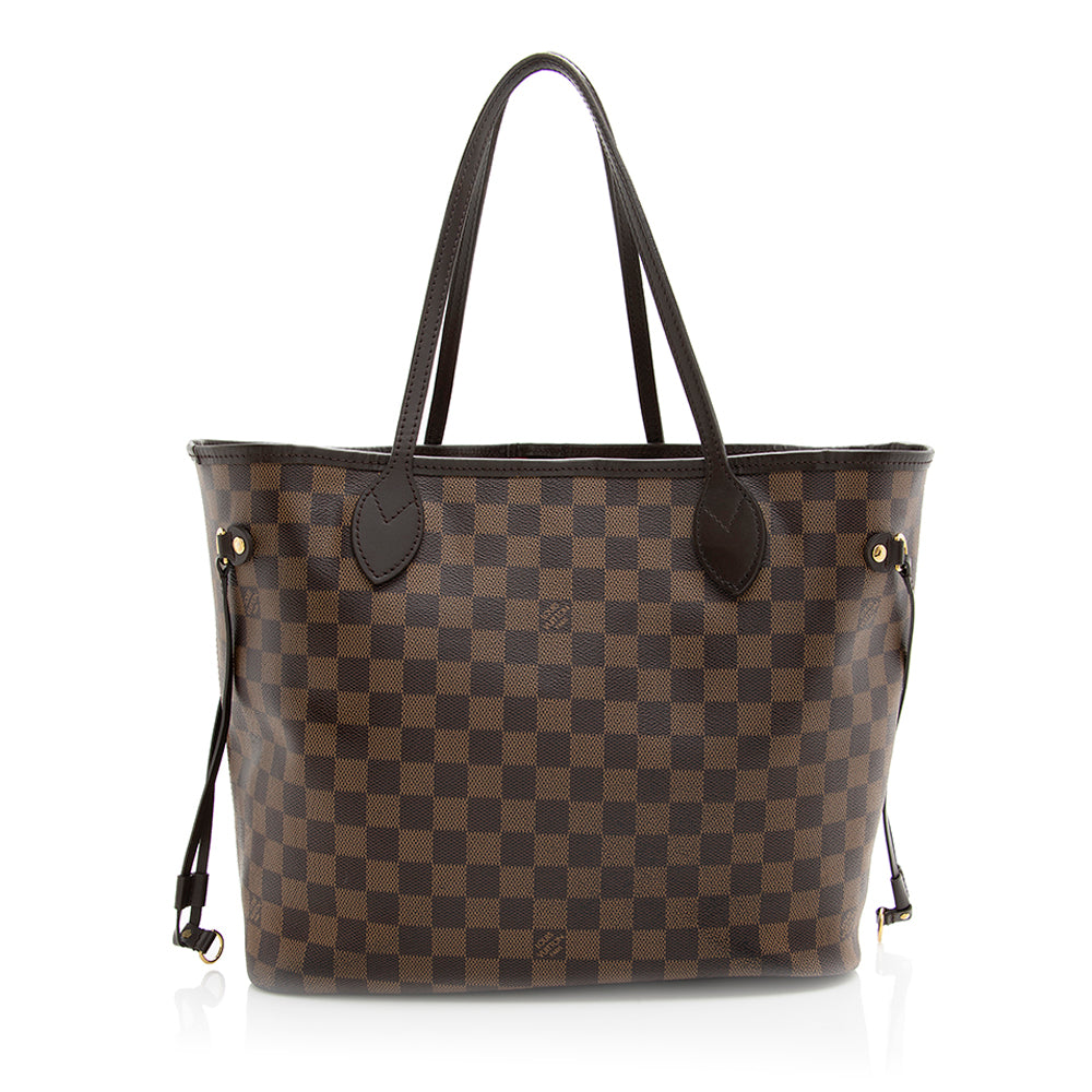 Louis Vuitton Damier Ebene Neverfull MM Tote (SHF-20388)