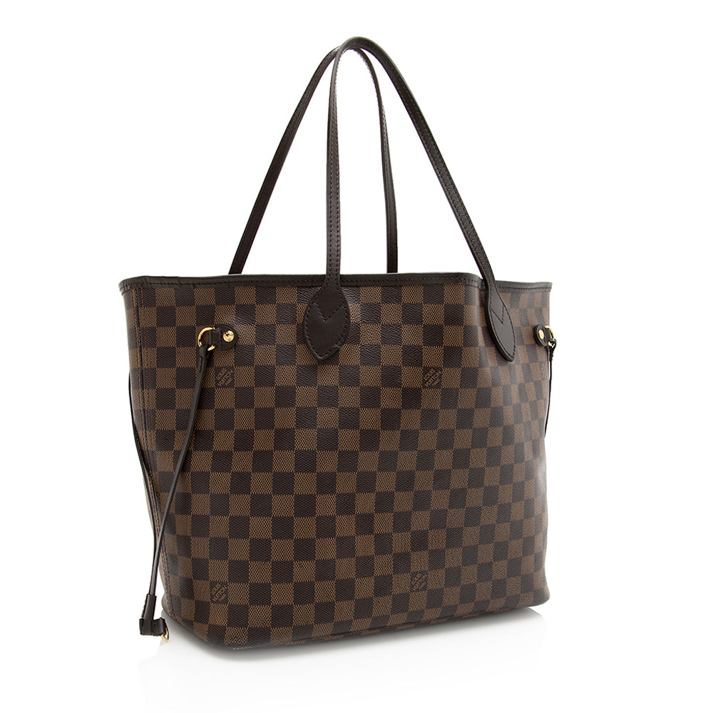 Louis Vuitton Damier Ebene Neverfull MM Tote (SHF-20388)