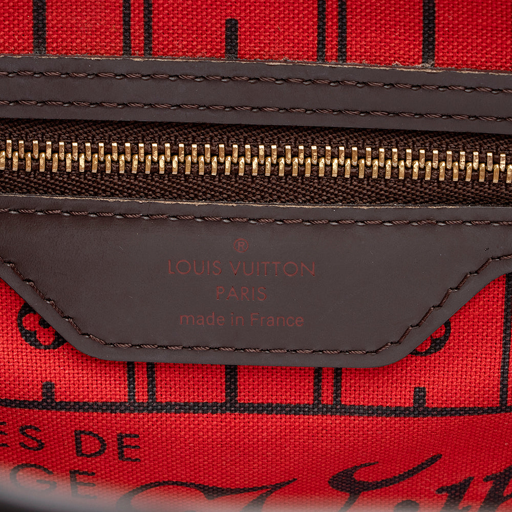 Louis Vuitton Damier Ebene Neverfull PM Tote (SHF-20385)