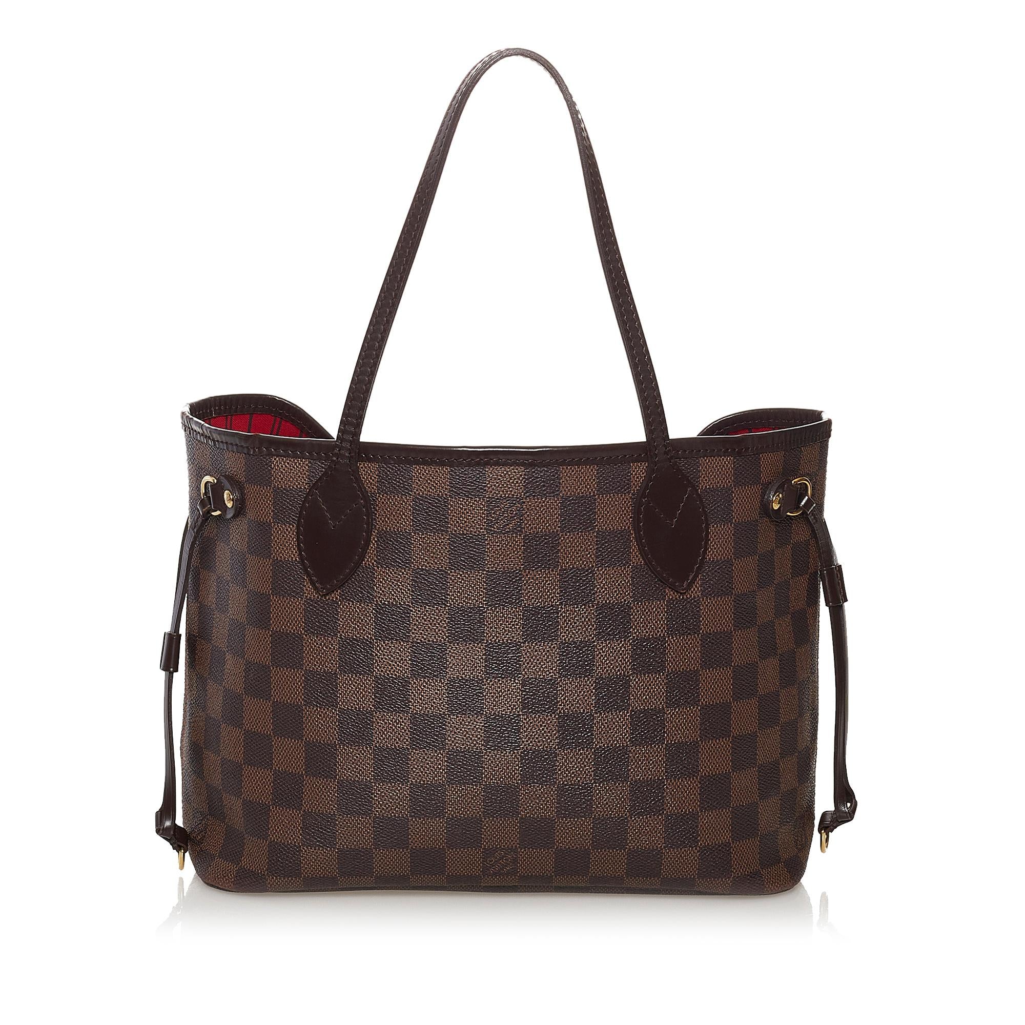 Louis Vuitton Damier Ebene Neverfull PM (SHG-31749)