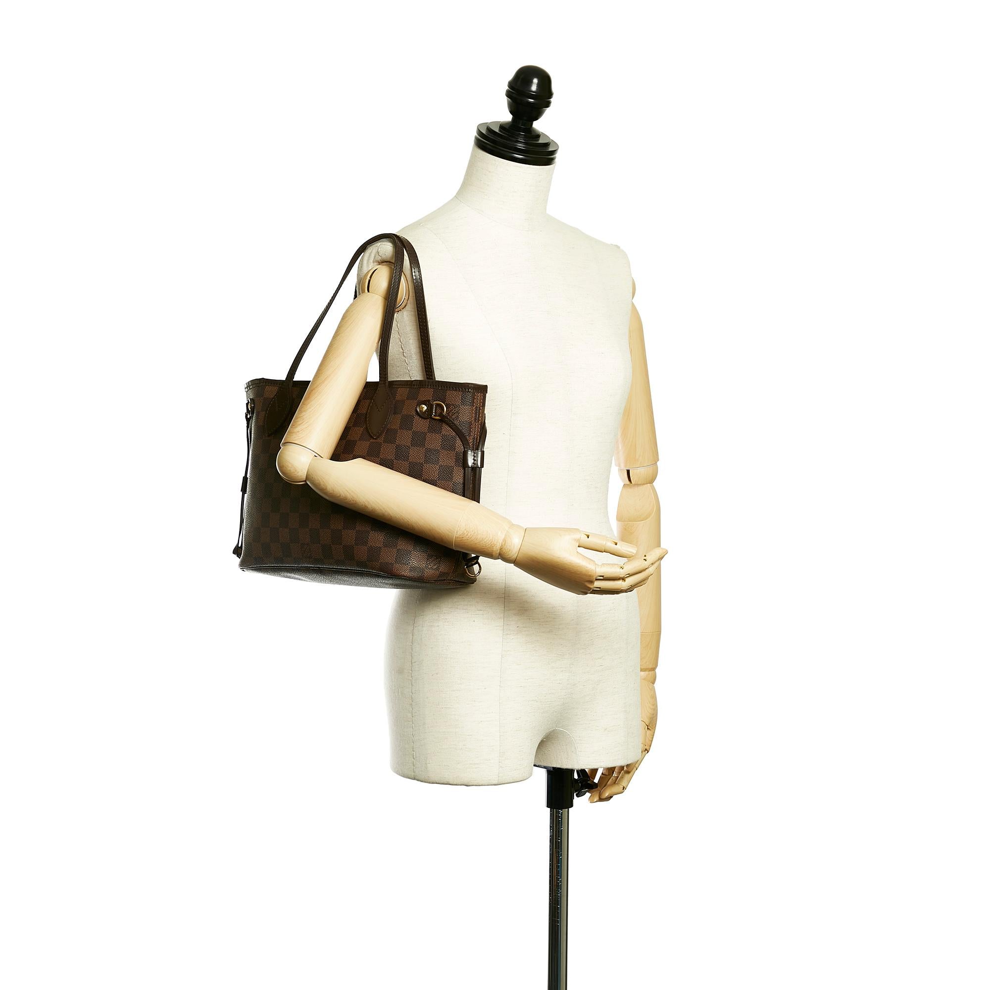 Louis Vuitton Damier Ebene Neverfull PM (SHG-31749)