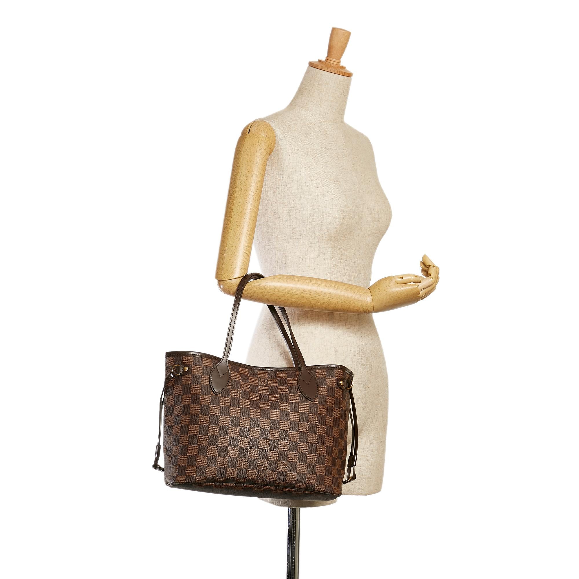 Louis Vuitton Damier Ebene Neverfull PM (SHG-36721)