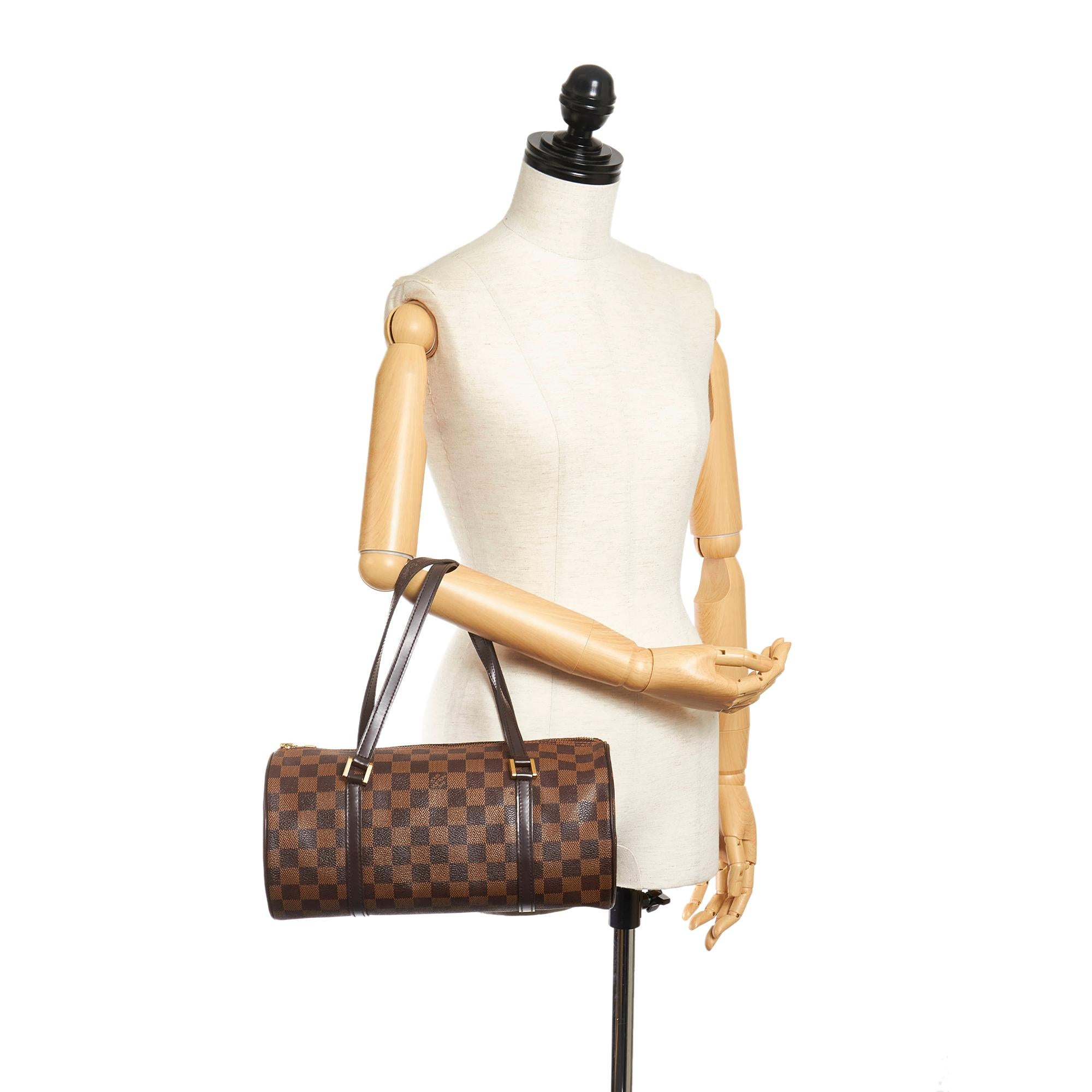 Louis Vuitton Damier Ebene Papillon 30 (SHG-32407)