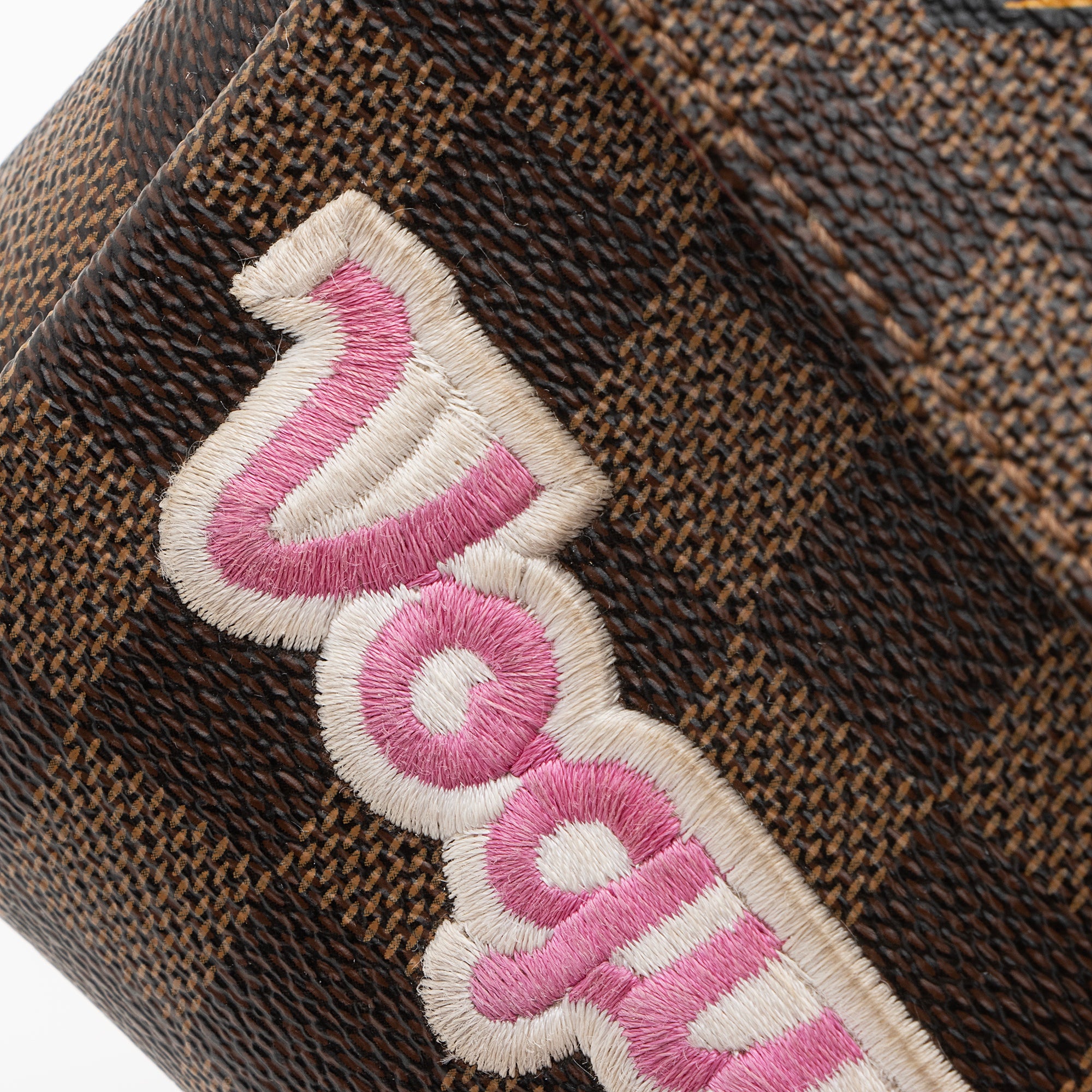 Louis Vuitton Limited Edition Damier Ebene Patches Croisette Shoulder Bag (SHF-22655)