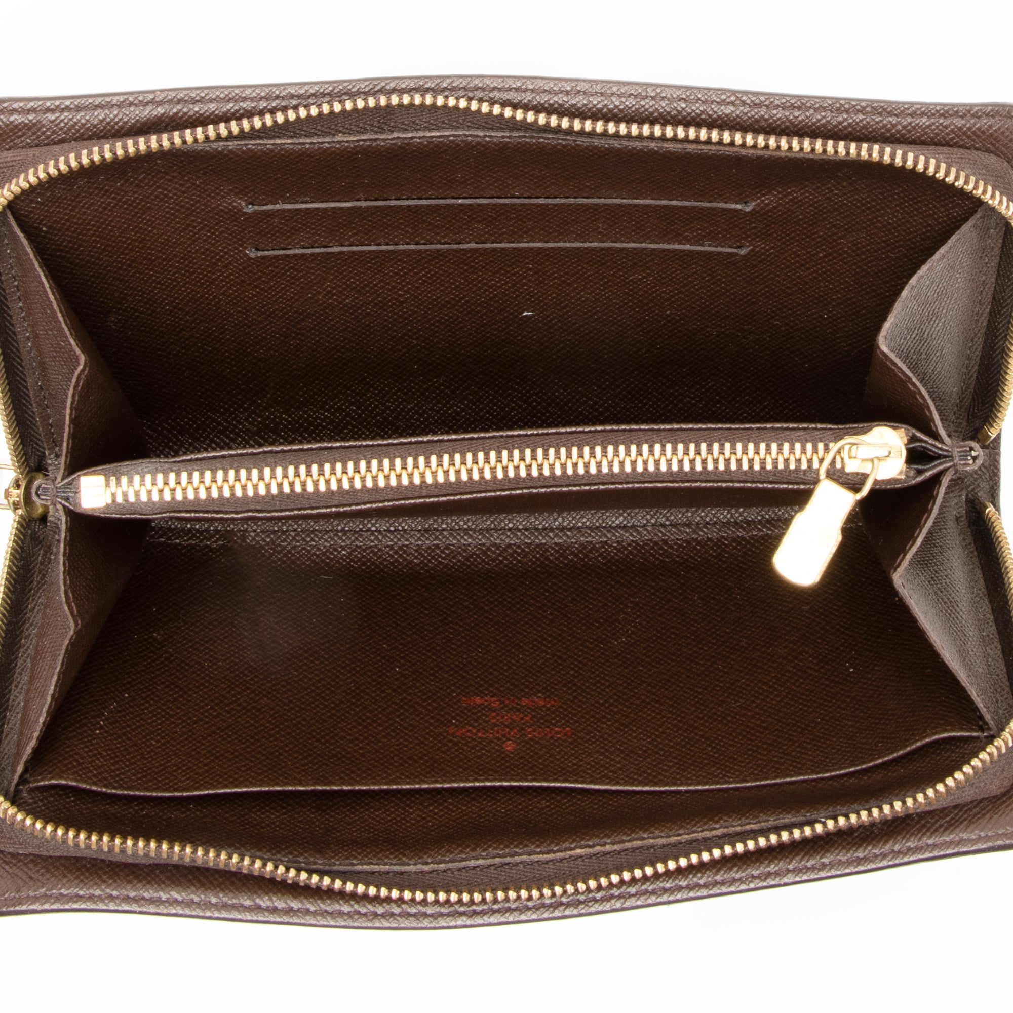 Louis Vuitton Damier Ebene Porte Monnaie Zippy Wallet (SHF-qPIu8A)