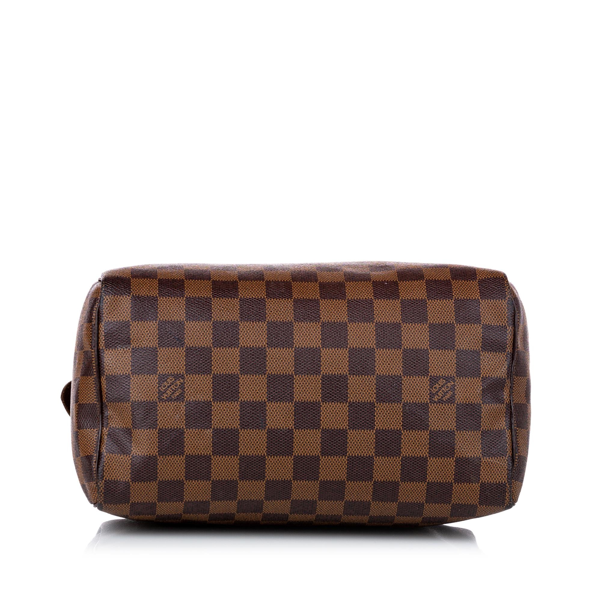 Louis Vuitton Damier Ebene Speedy 25 (SHG-28458)