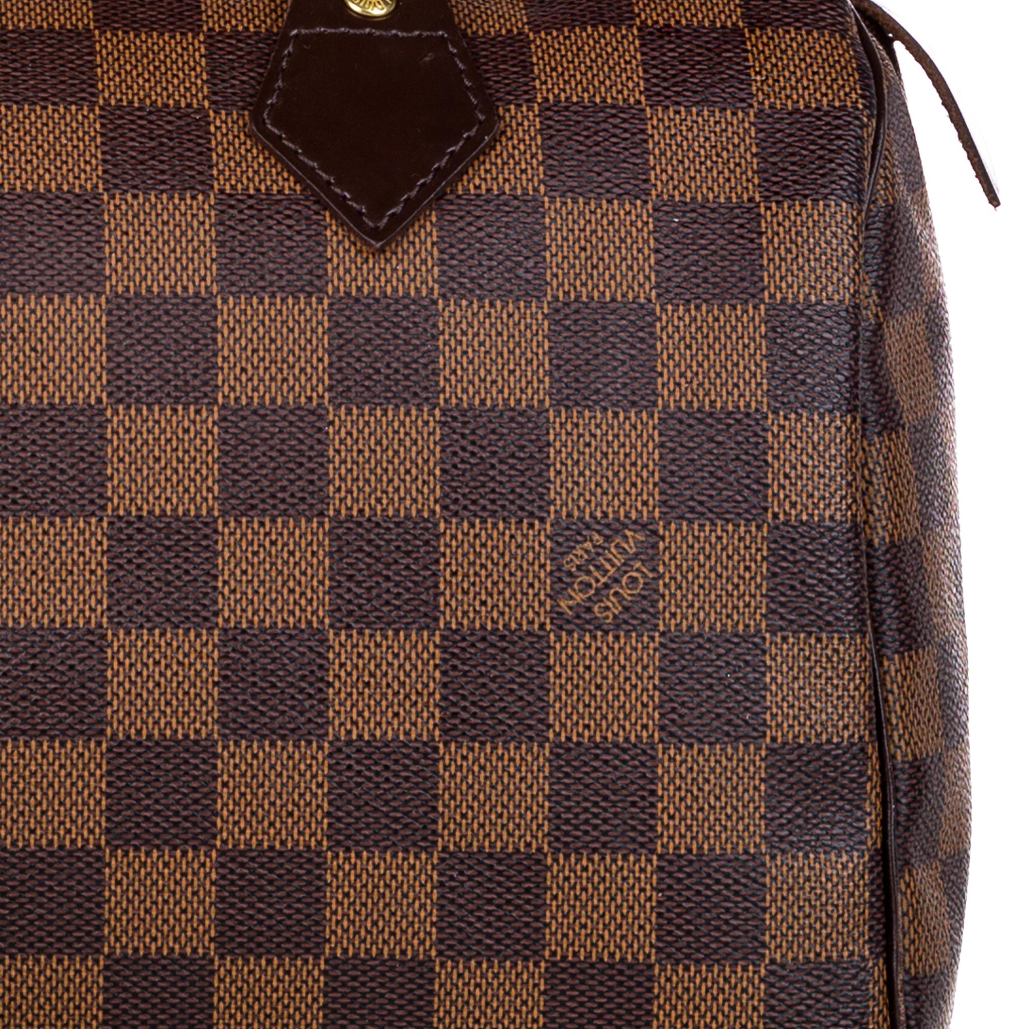 Louis Vuitton Damier Ebene Speedy 25 (SHG-28458)