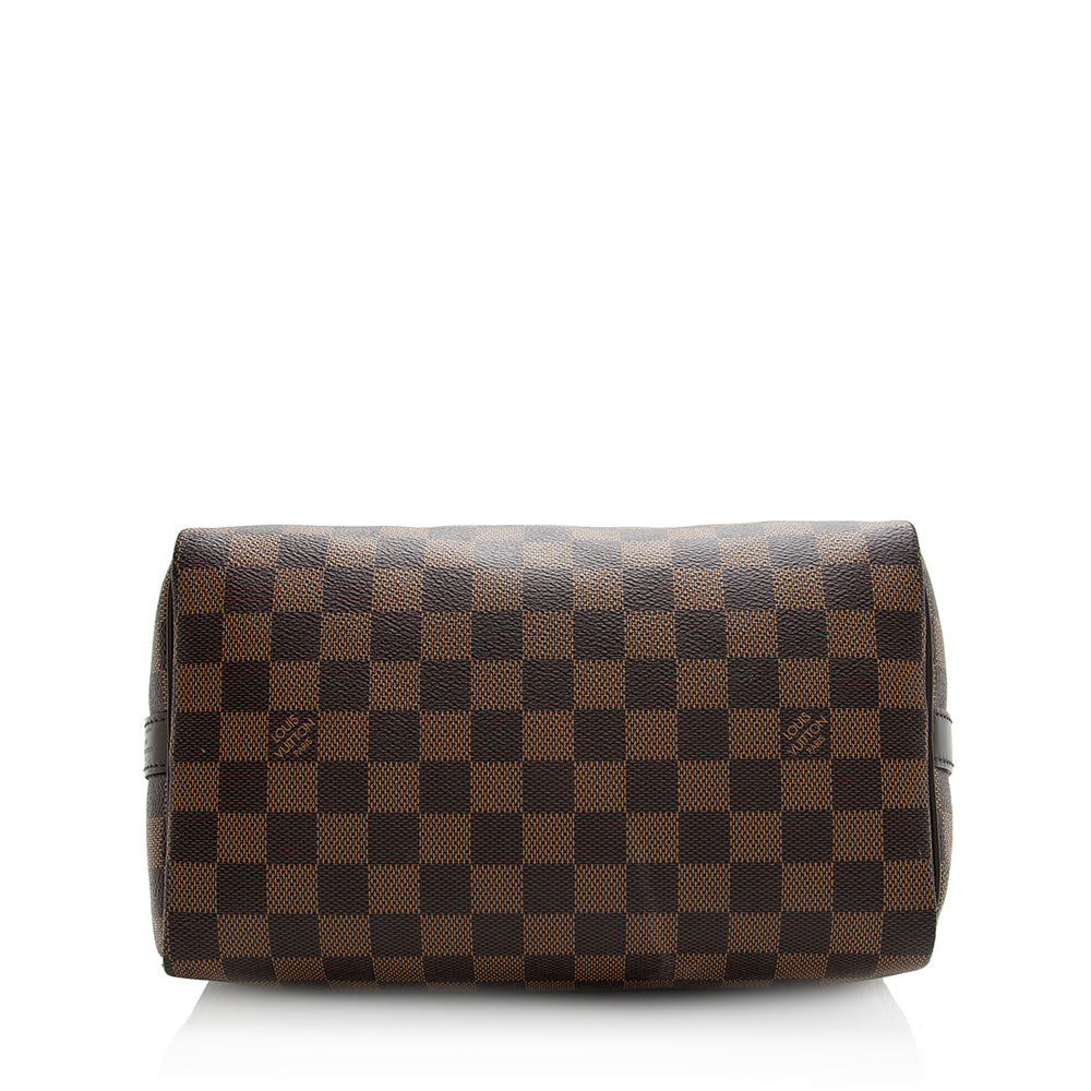 Louis Vuitton Damier Ebene Speedy Bandouliere 25 Satchel (SHF-20767)