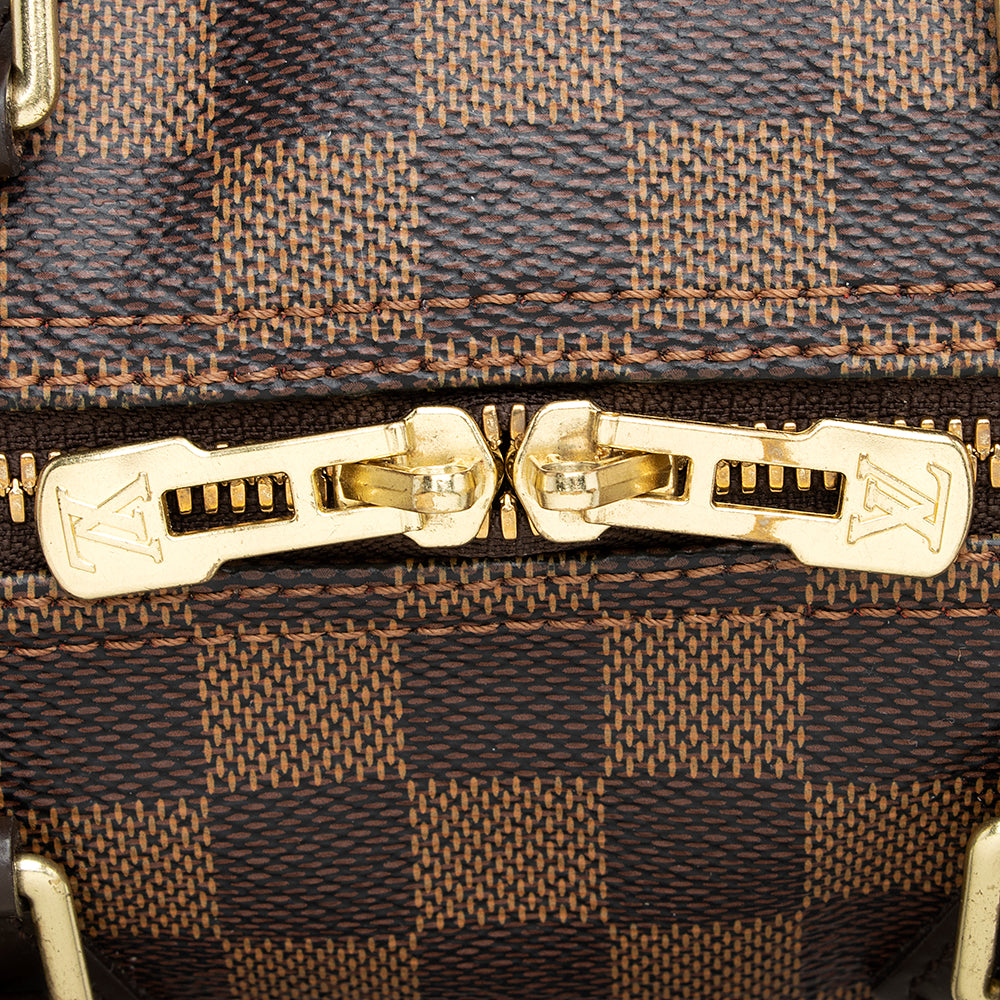 Louis Vuitton Damier Ebene Speedy Bandouliere 25 Satchel (SHF-20767)