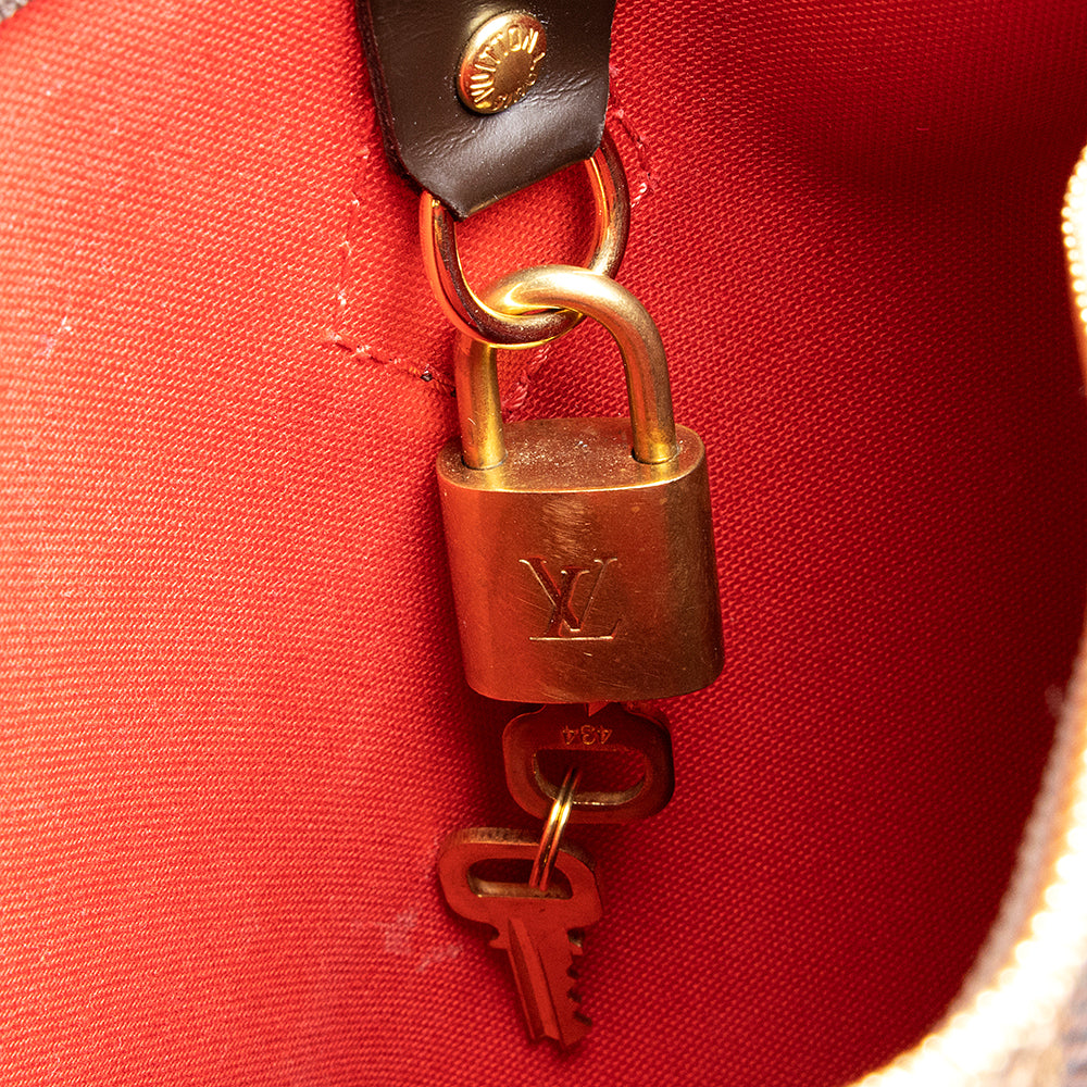 Louis Vuitton Damier Ebene Speedy Bandouliere 25 Satchel (SHF-20767)