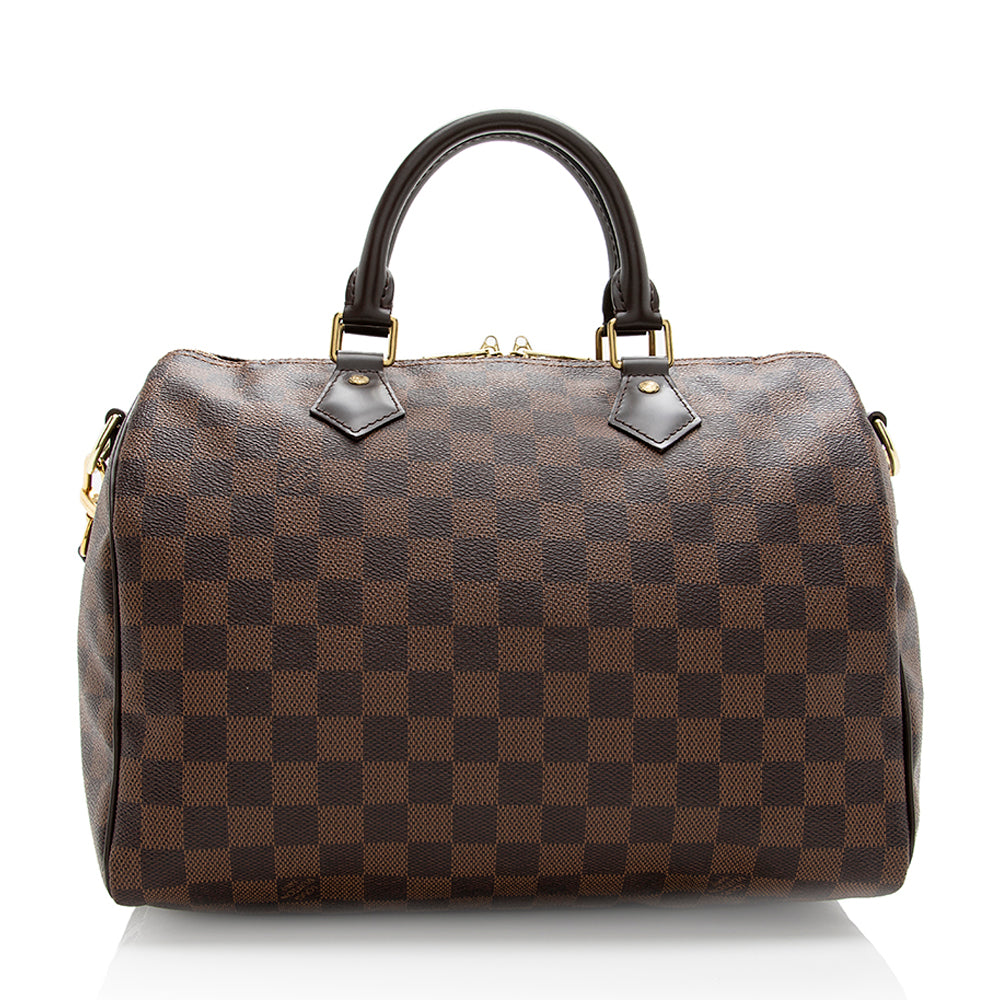 Louis Vuitton Damier Ebene Speedy Bandouliere 30 Satchel (SHF-20725)