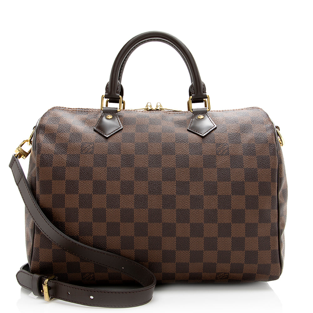 Louis Vuitton Damier Ebene Speedy Bandouliere 30 Satchel (SHF-20725)