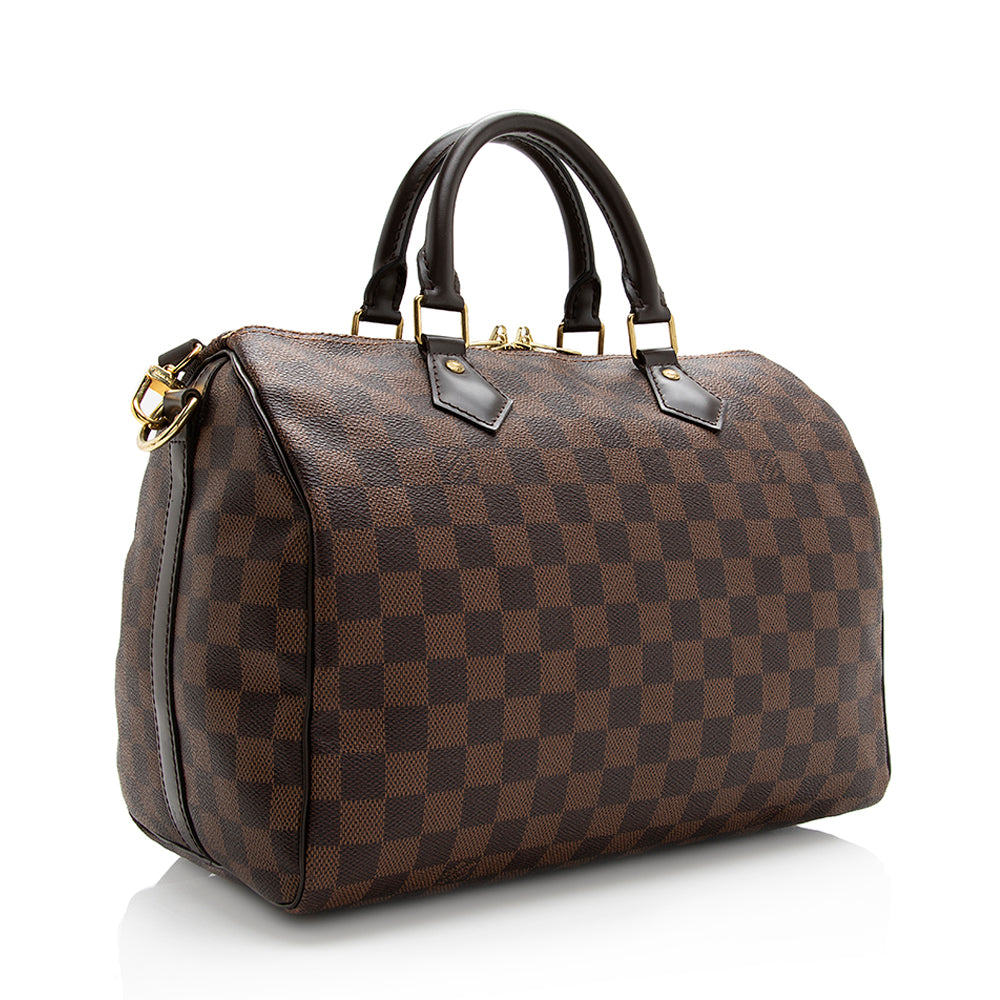 Louis Vuitton Damier Ebene Speedy Bandouliere 30 Satchel (SHF-20725)