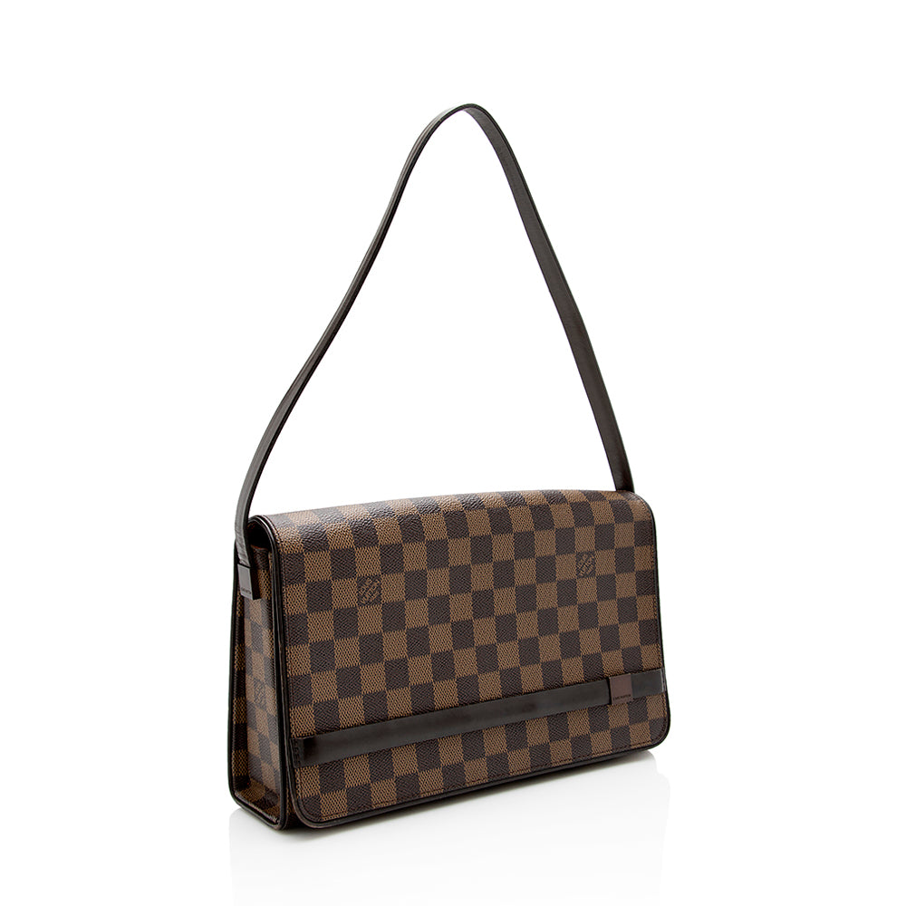 Louis Vuitton Damier Ebene Tribeca Long Shoulder Bag (SHF-16116)