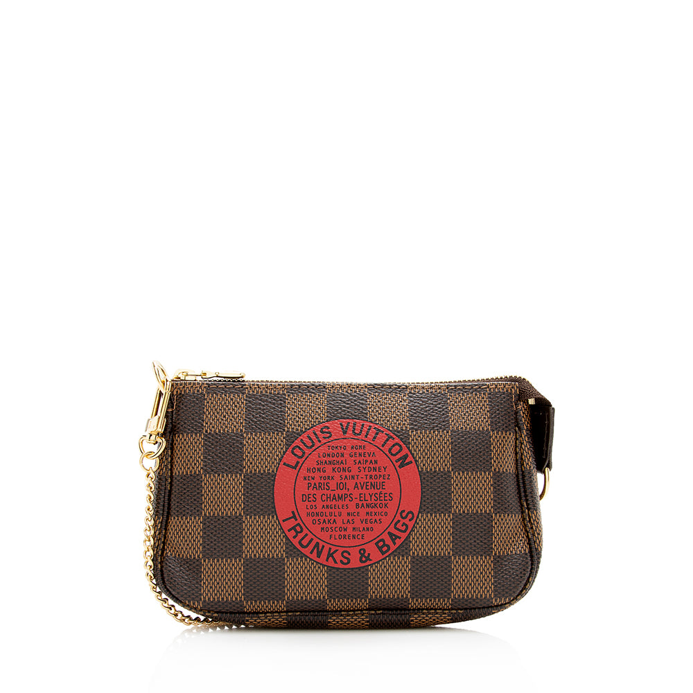 Louis Vuitton Damier Ebene Trunks & Bags Mini Pochette Accessoires (SHF-18437)