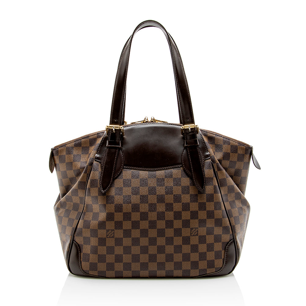 Louis Vuitton Damier Ebene Verona GM Shoulder Bag (SHF-13379)
