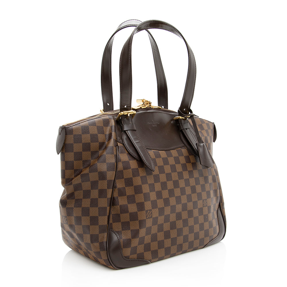 Louis Vuitton Damier Ebene Verona GM Shoulder Bag (SHF-19010)