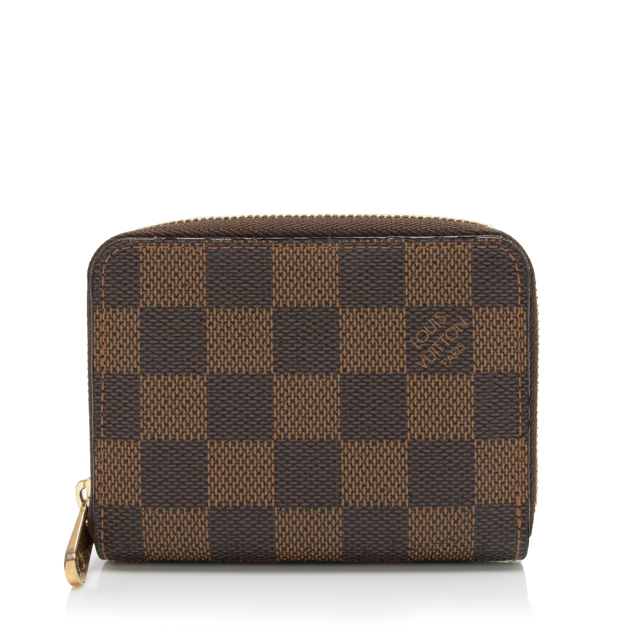 Louis Vuitton Damier Ebene Zippy Coin Wallet (SHF-V9zn5b)
