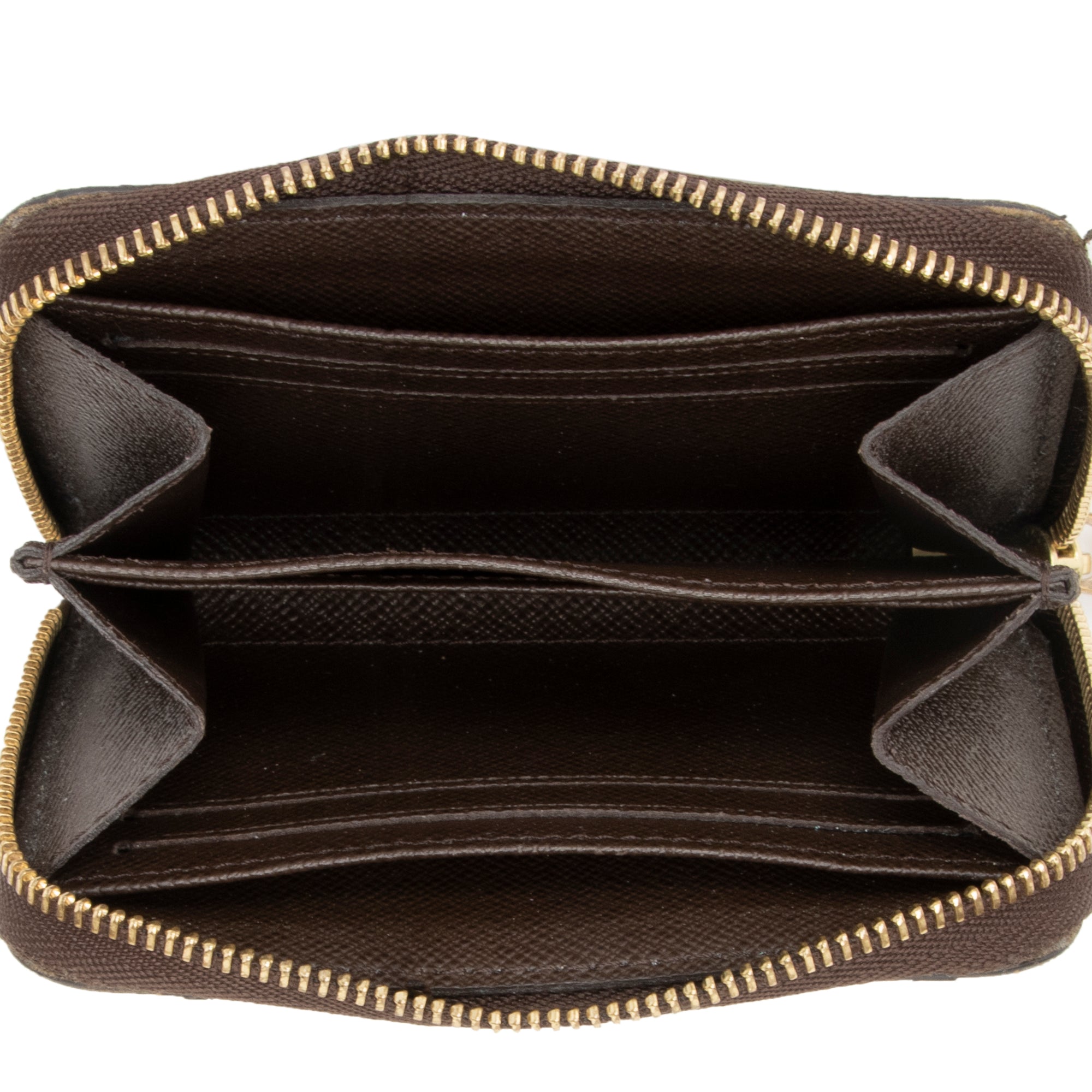 Louis Vuitton Damier Ebene Zippy Coin Wallet (SHF-V9zn5b)