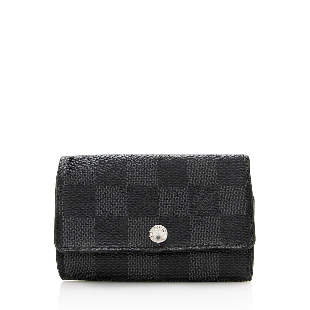 Louis Vuitton Damier Graphite 6 Key Holder (SHF-22090)