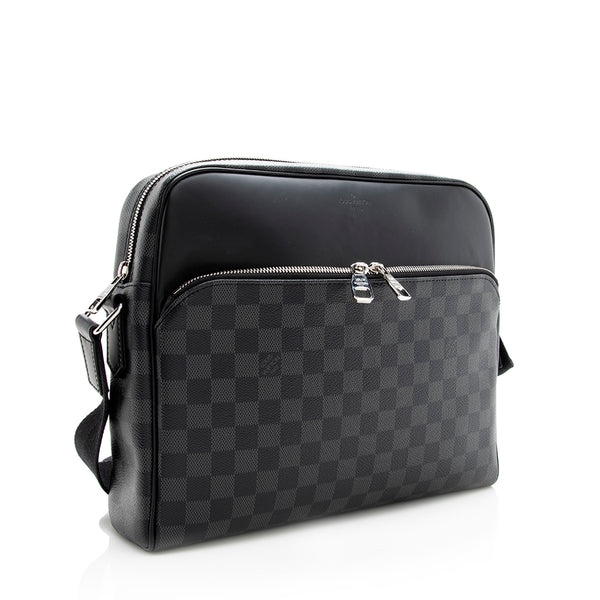 Louis Vuitton Damier Graphite Dayton PM Messenger Shoulder Bag Free Shipping