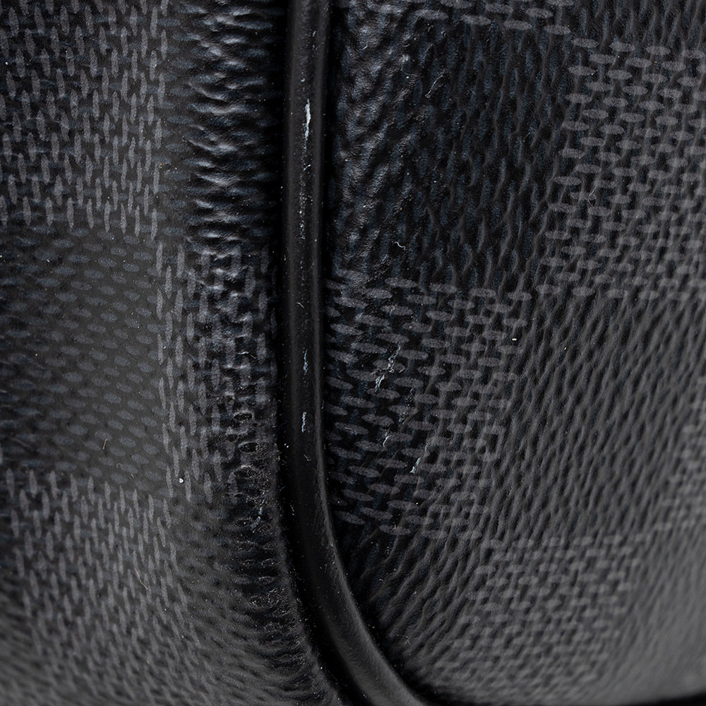 Louis Vuitton Damier Graphite Keepall Bandouliere 55 Duffel Bag (SHF-18775)