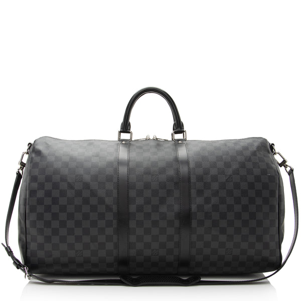 Louis Vuitton Damier Graphite Keepall Bandoulière 55 - Black Weekenders,  Bags - LOU775587