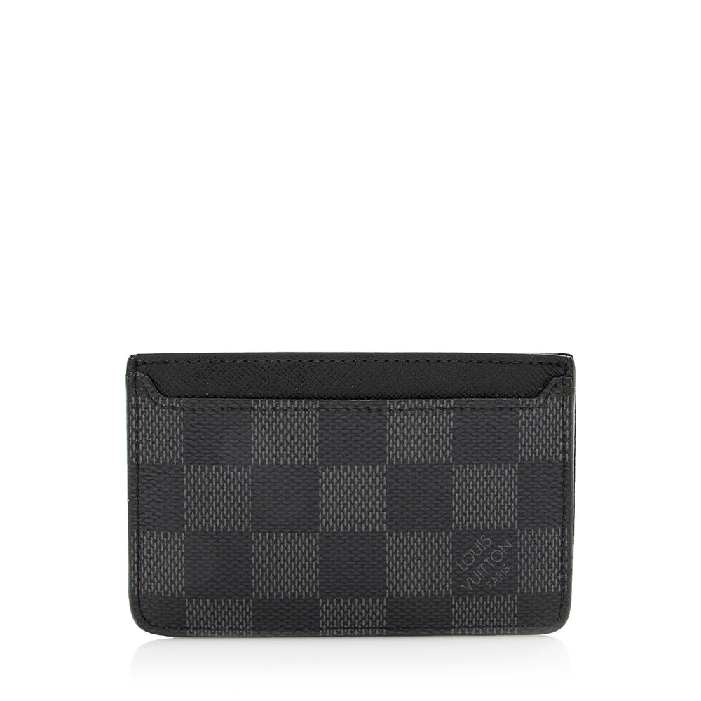 Louis Vuitton Damier Graphite Neo Porte Cartes Card Holder (SHF-21035)