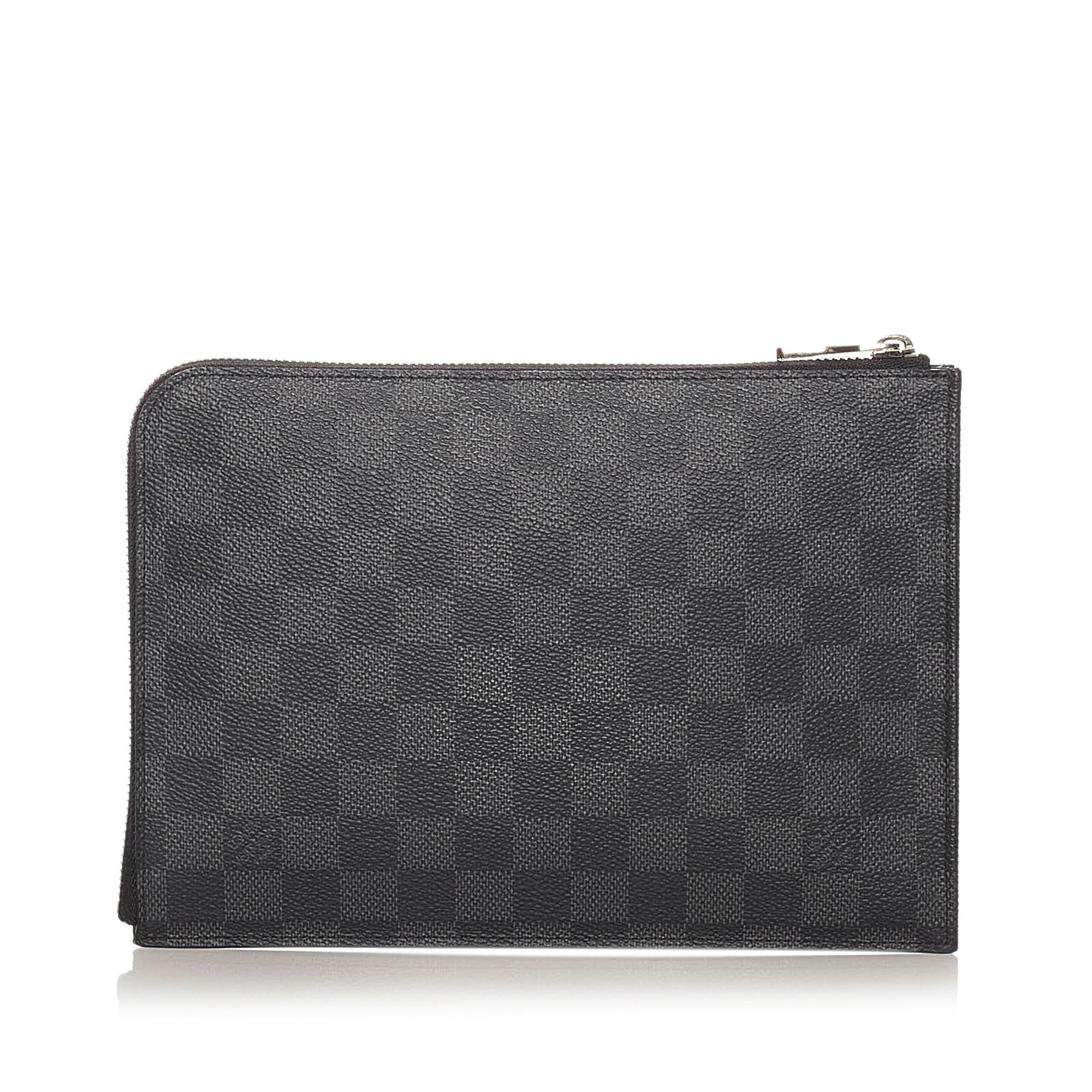 Louis Vuitton Damier Graphite Pochette Jour PM (SHG-37433)
