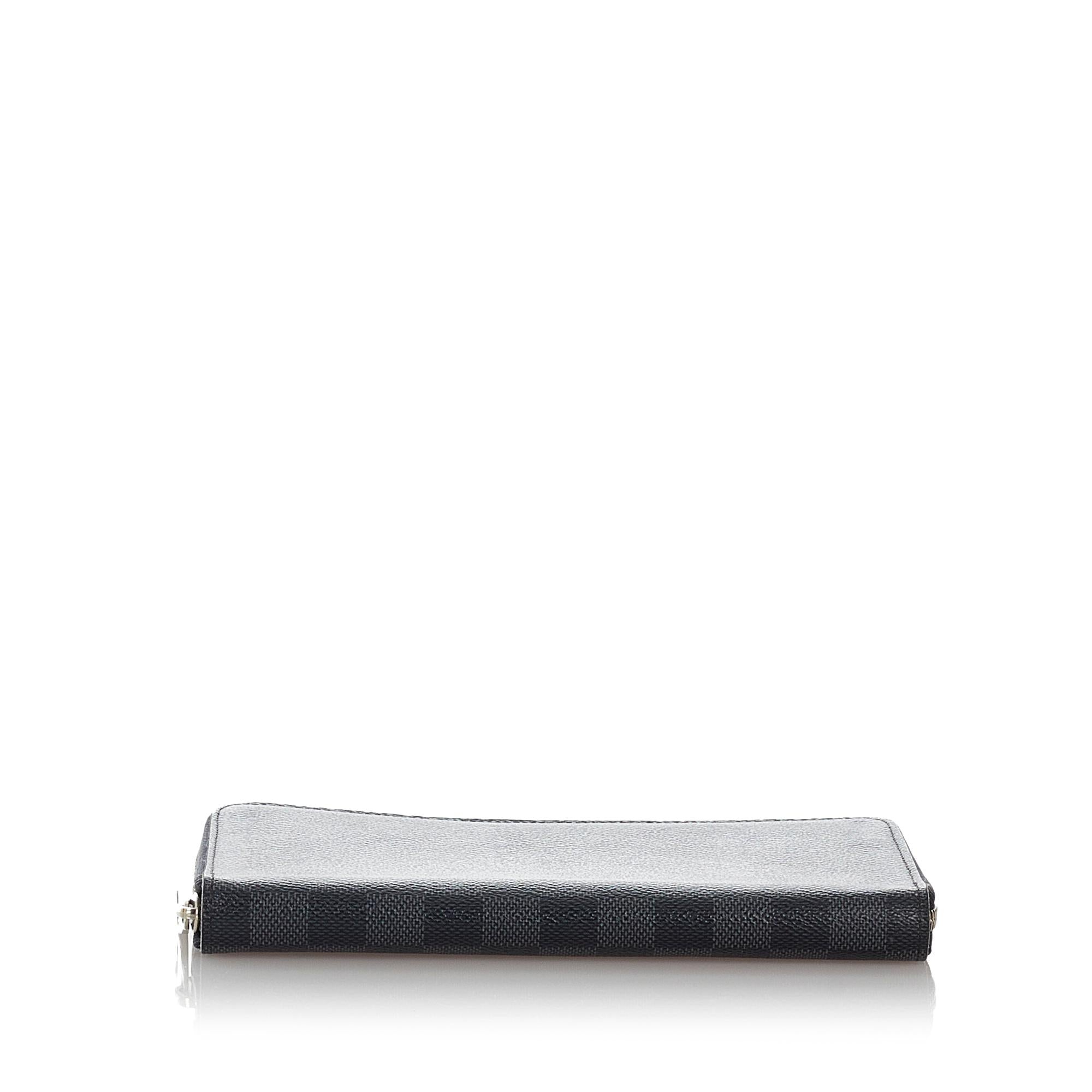 Louis Vuitton Damier Graphite Vertical Zippy Wallet (SHG-37387)