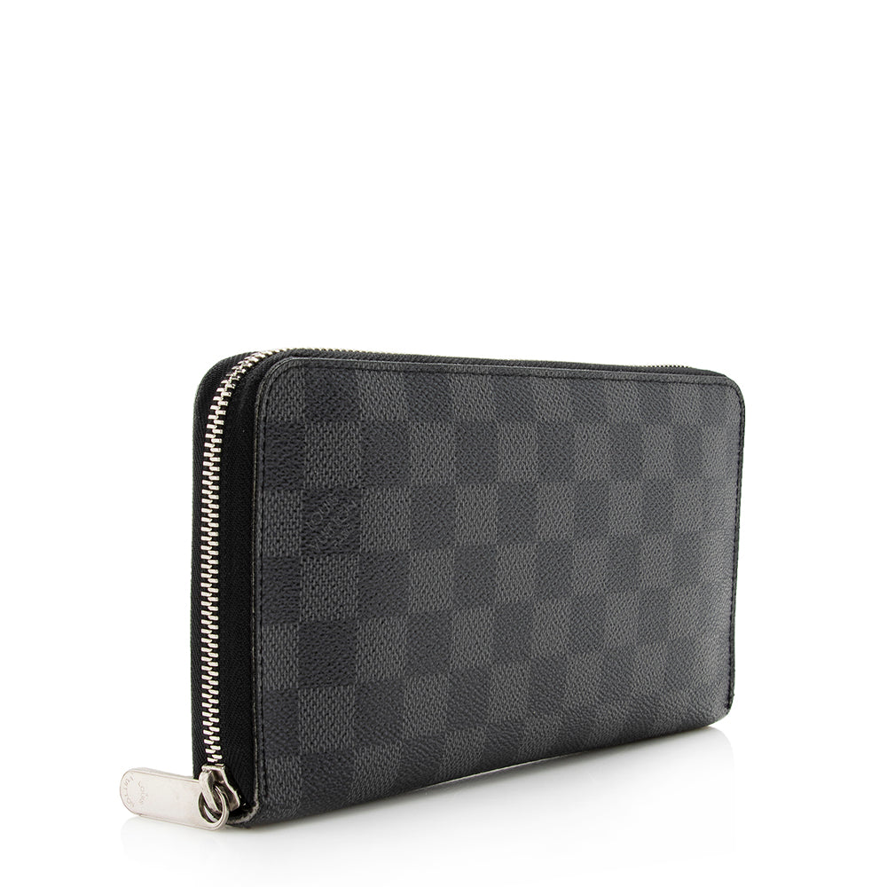 Louis Vuitton Damier Graphite Zippy Organizer Wallet (SHF-15348)