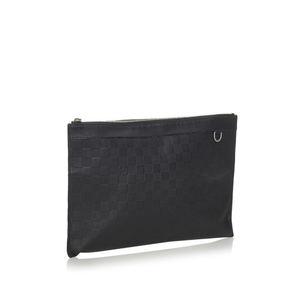 Black Louis Vuitton Damier Infini Discovery Pochette Clutch Bag