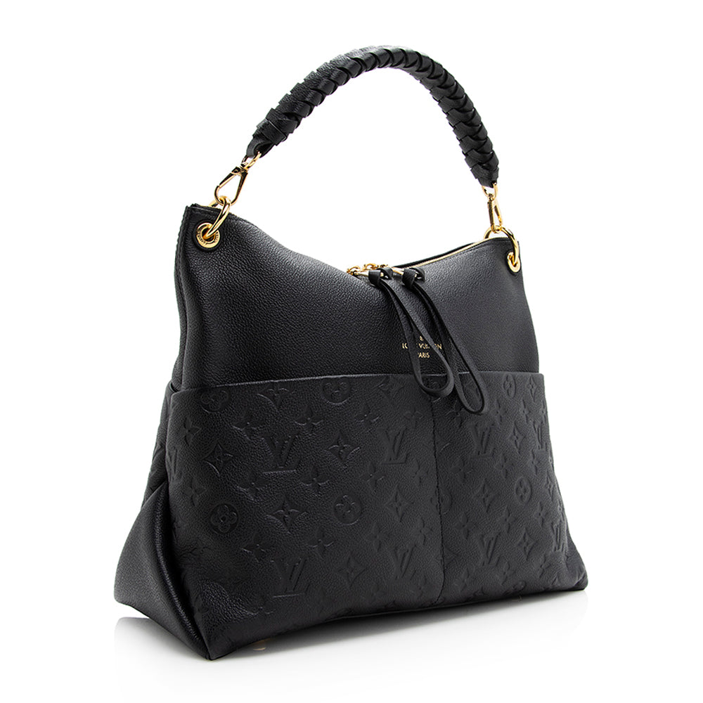 Louis Vuitton Embossed Grained Leather Maida Hobo (SHF-20562)