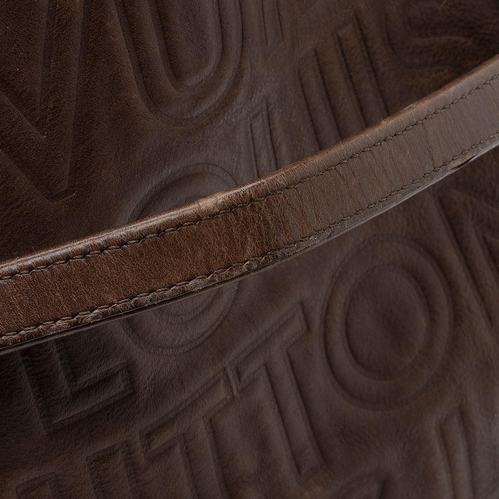 Louis Vuitton Embossed Leather Paris Souple Whisper GM Tote (SHF-19352)