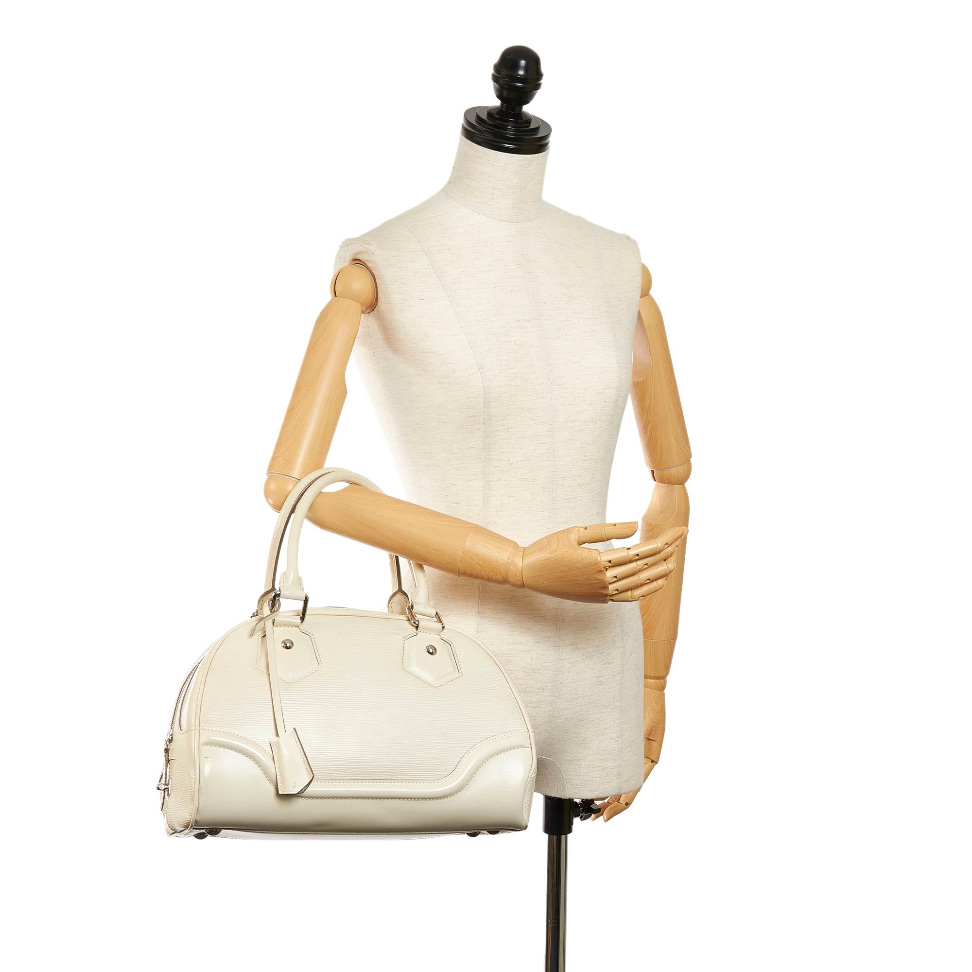 Louis Vuitton Epi Bowling Montaigne PM (SHG-30699)