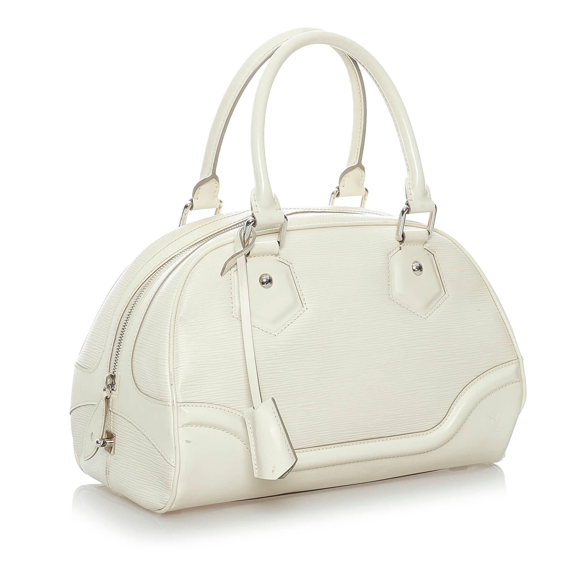 Louis Vuitton Epi Bowling Montaigne PM (SHG-30699)