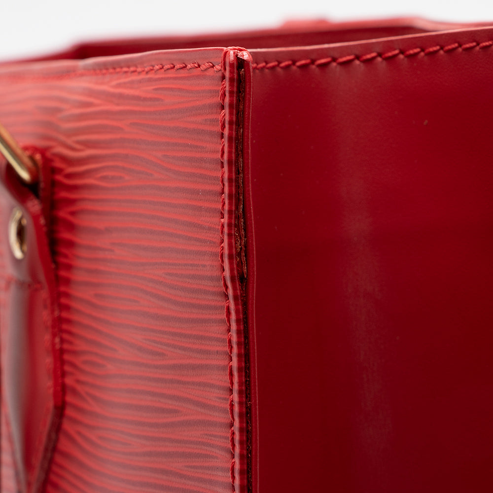 Louis Vuitton Epi Leather Sac Plat Tote (SHF-14224)