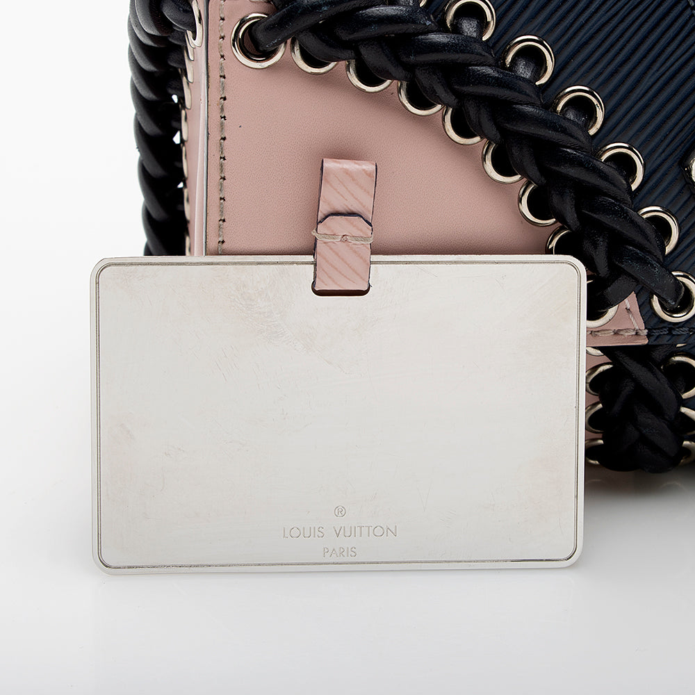 Louis Vuitton Epi Leather Whipstitch Twist Shoulder Bag (SHF-18832)