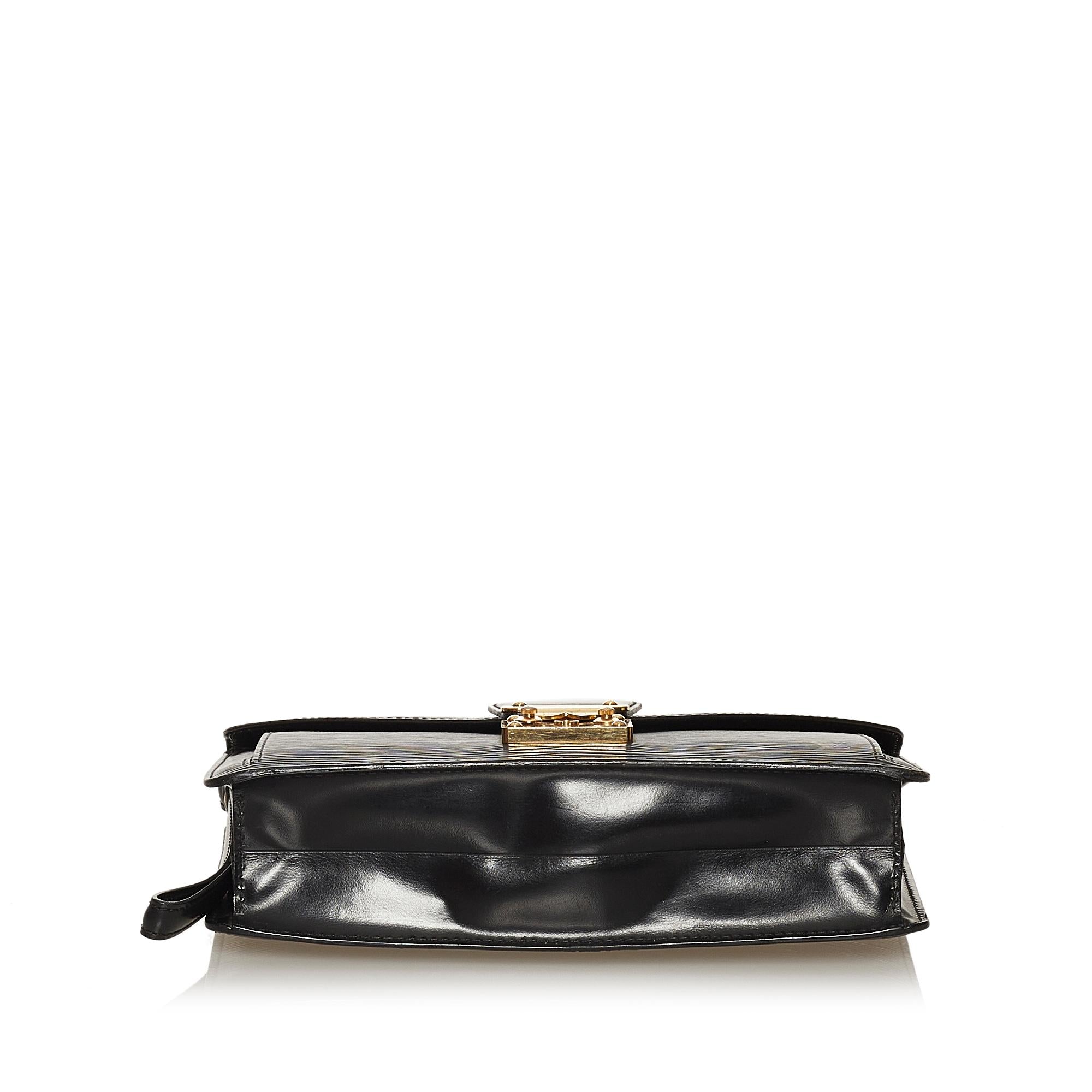 Louis Vuitton Epi Pochette Sellier Dragonne (SHG-28675)